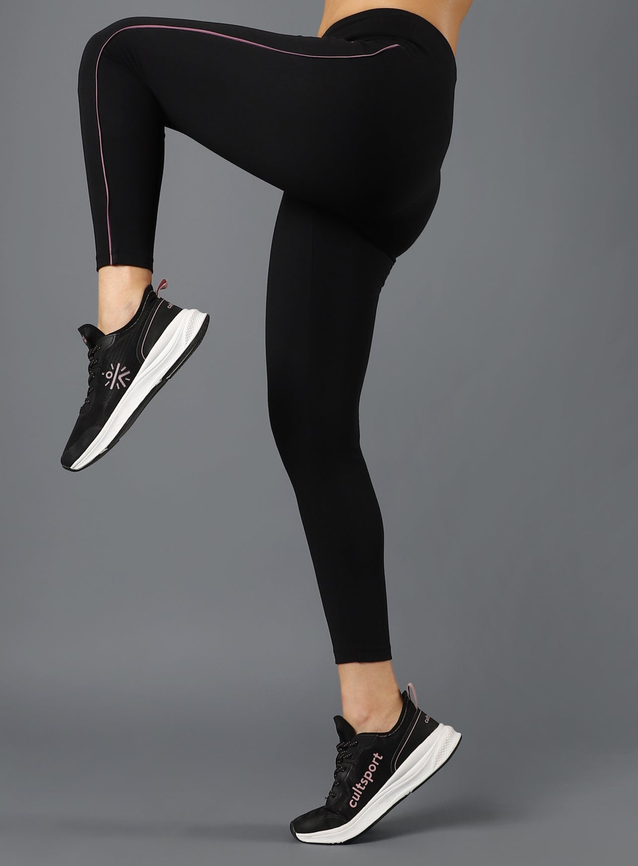 Women's Performance Cotton Black Tights
