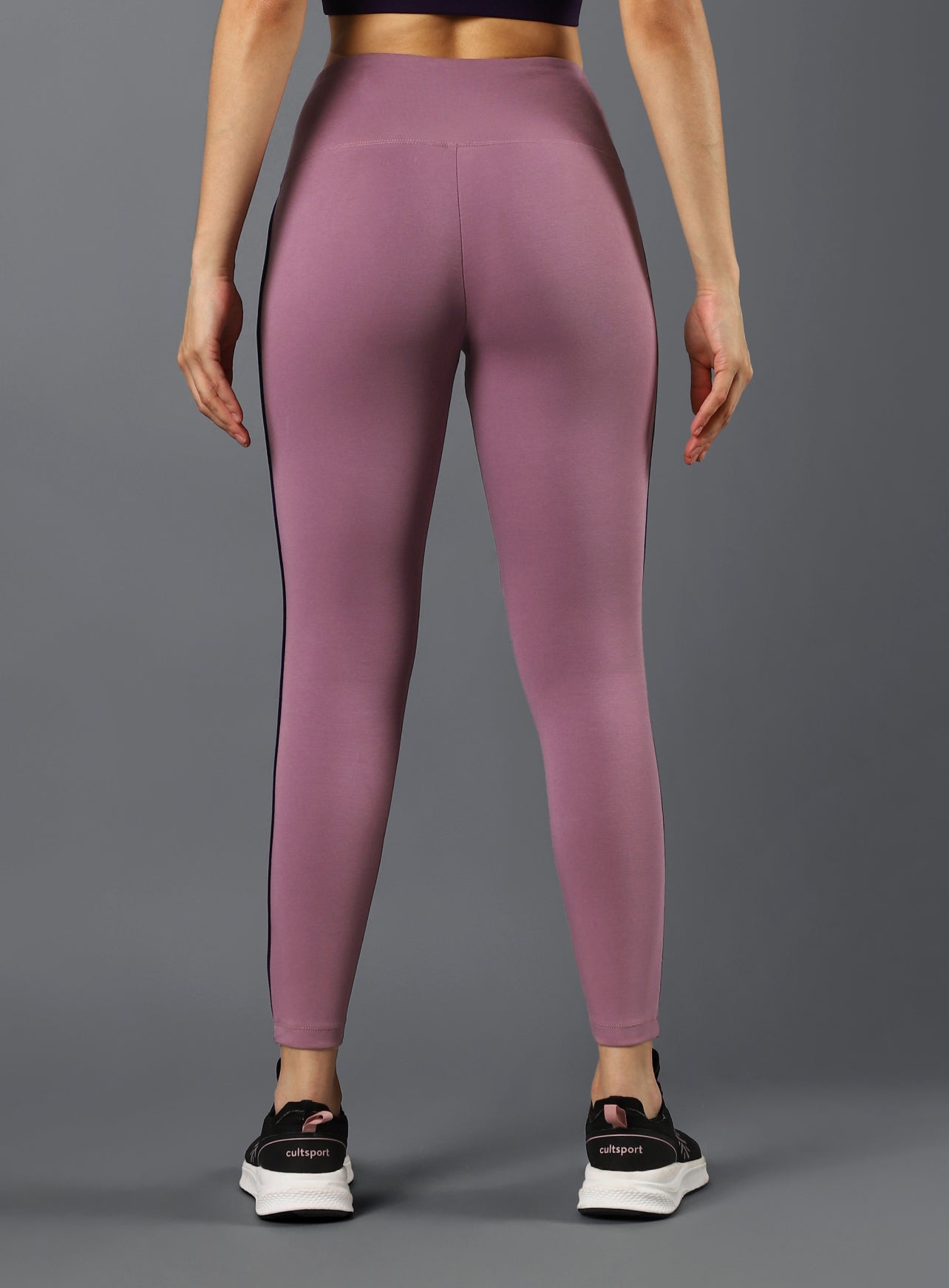 Women's Performance Cotton Purple Tights