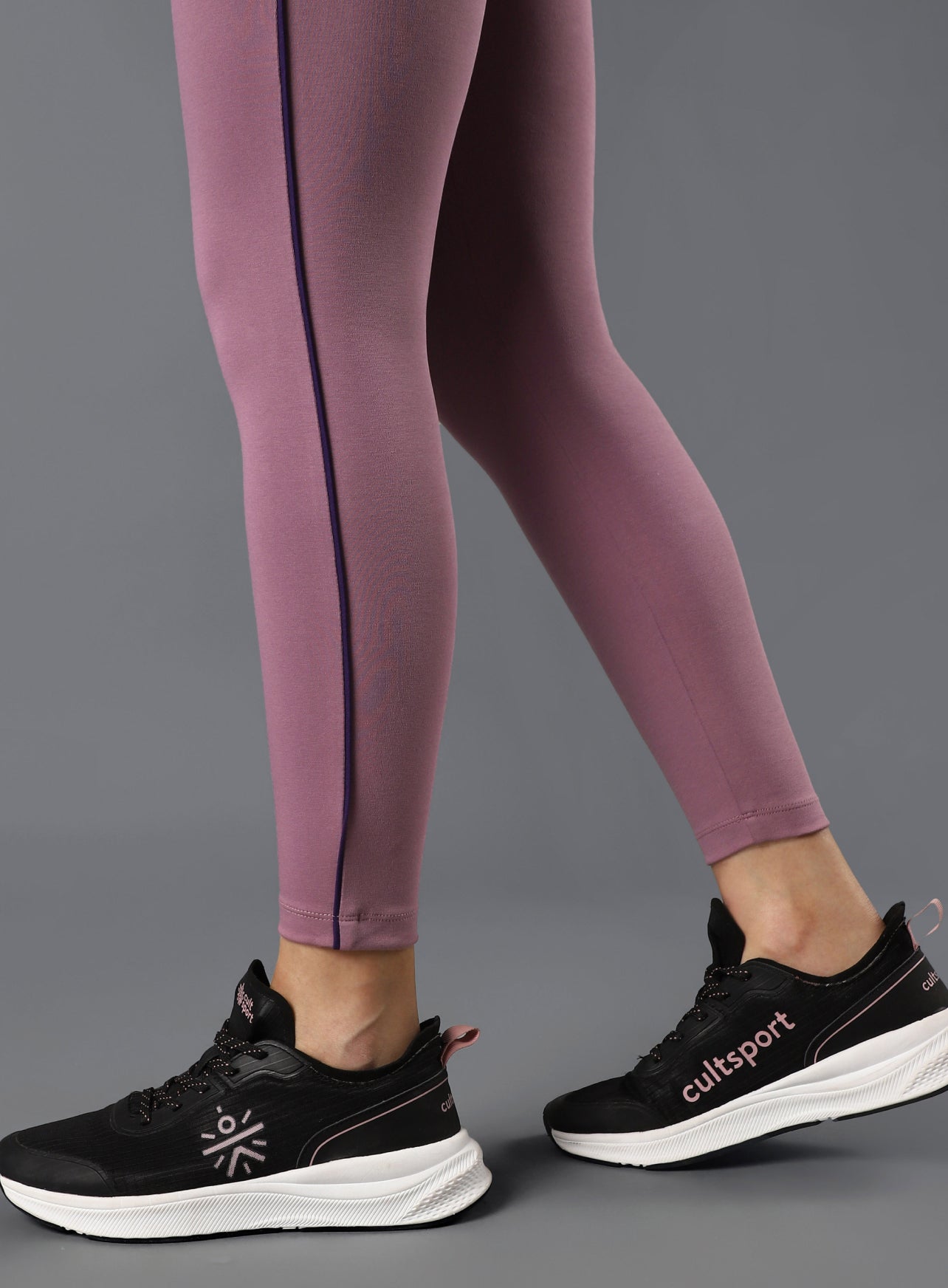 Women's Performance Cotton Purple Tights