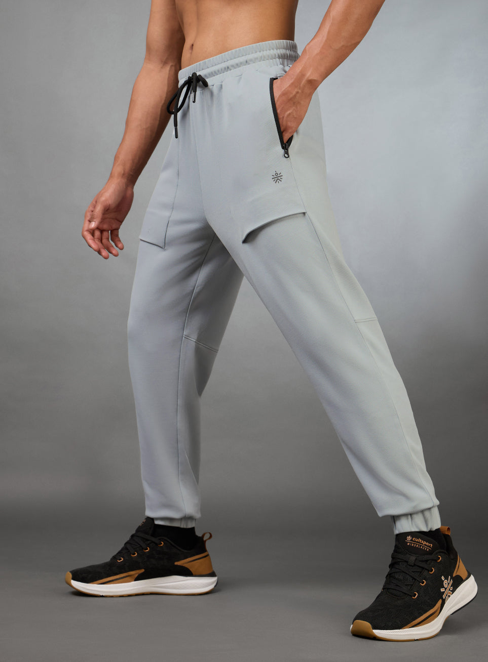 Men's Terrain Grey Running Joggers