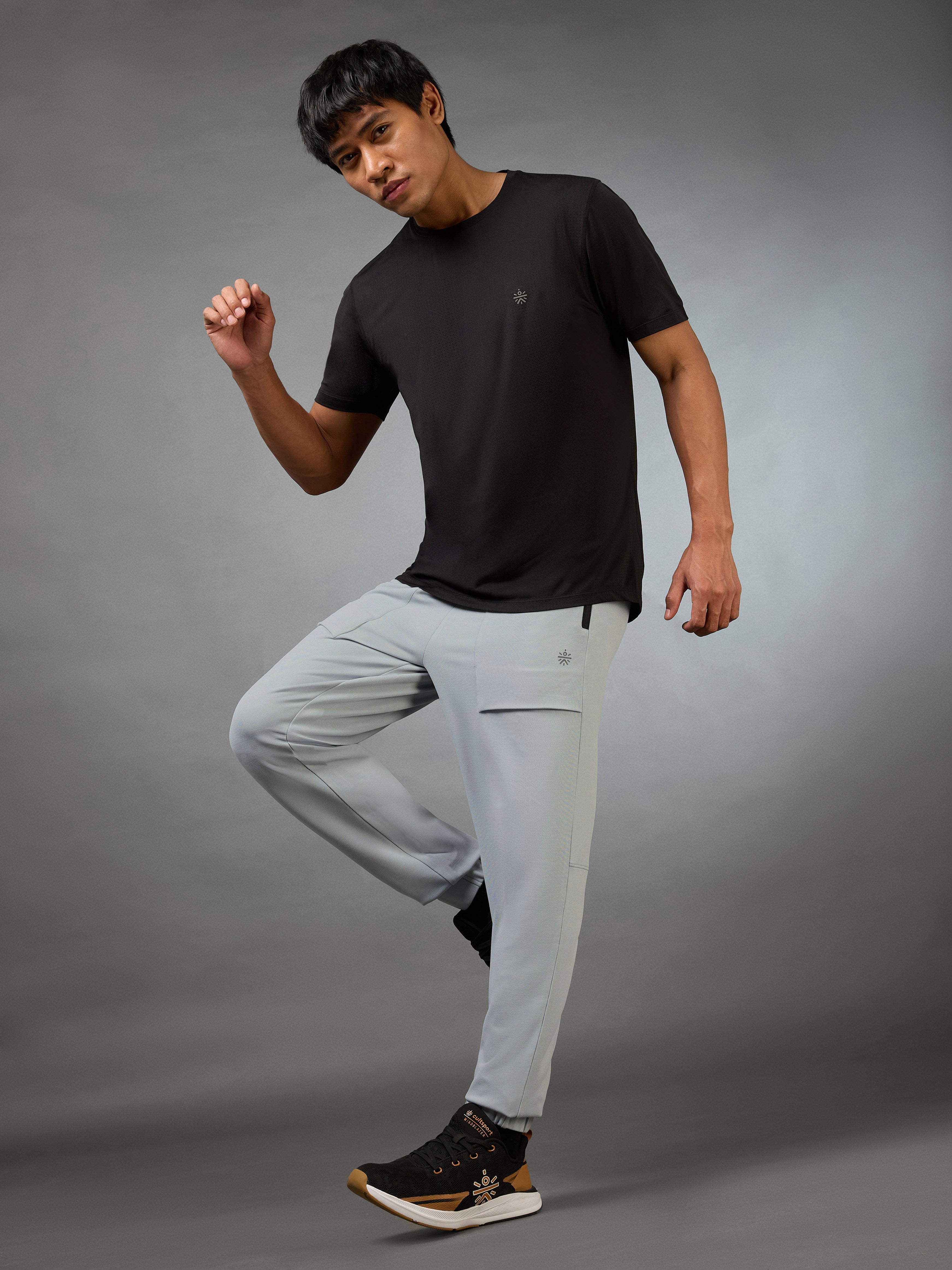 Men's Terrain Grey Running Joggers