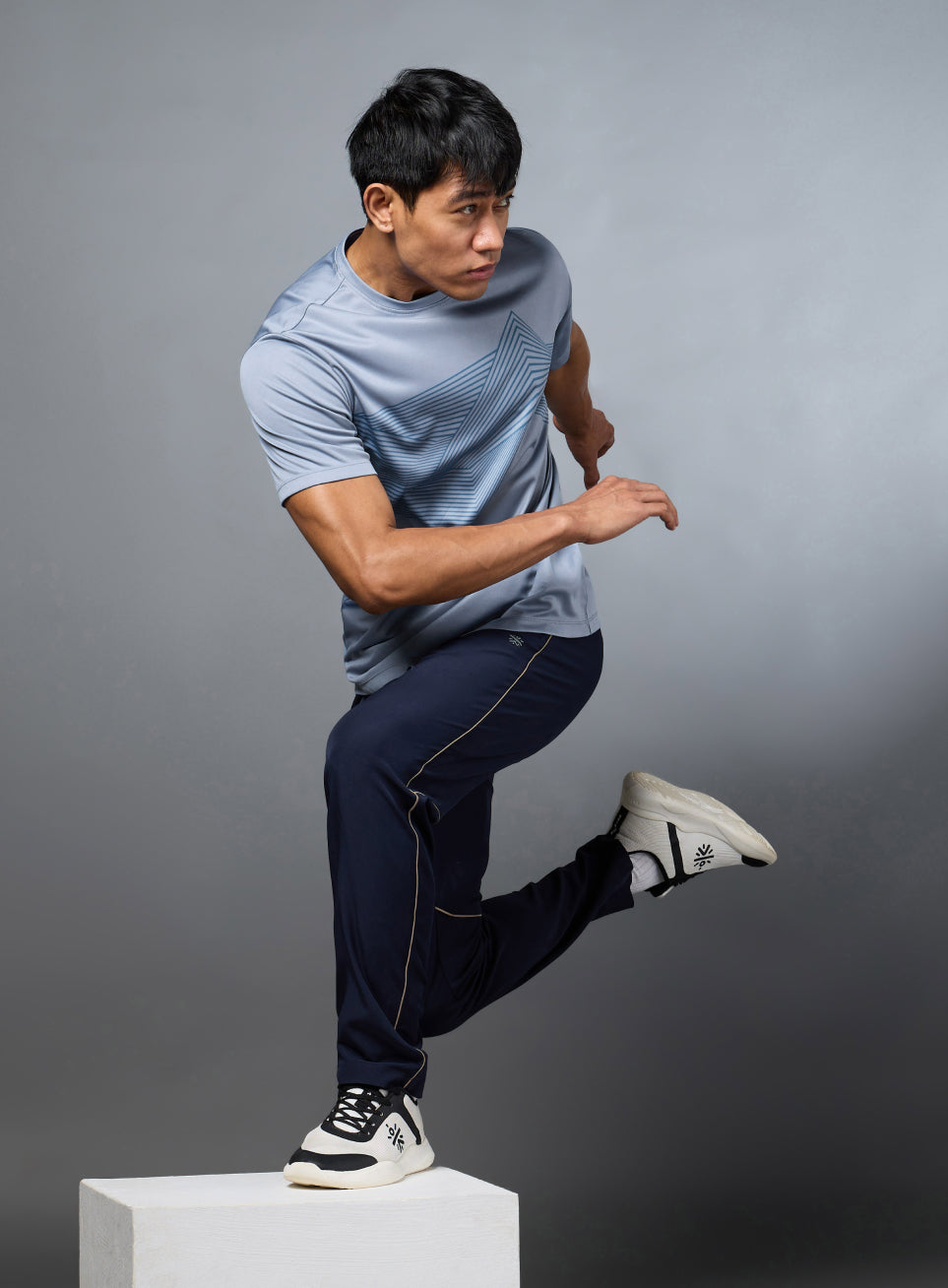 Men's Blue Urban Trail Run T-shirt