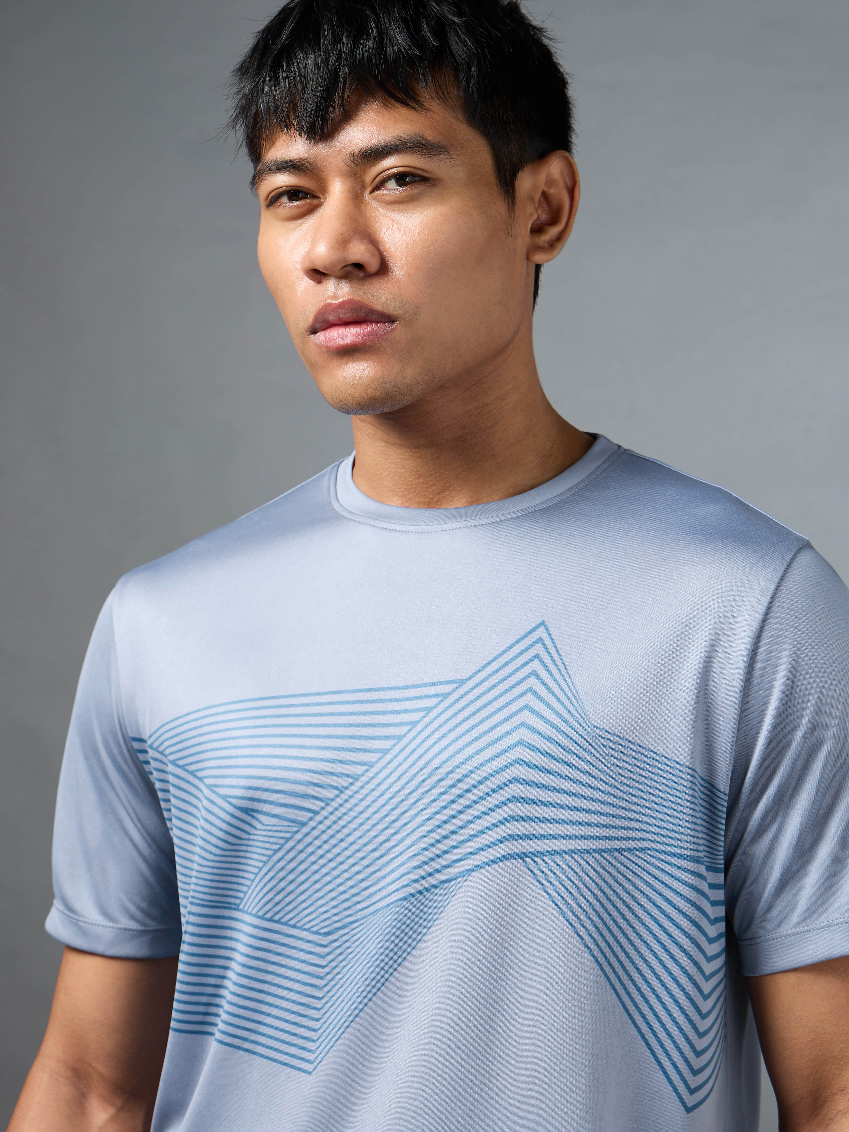 Men's Blue Urban Trail Run T-shirt