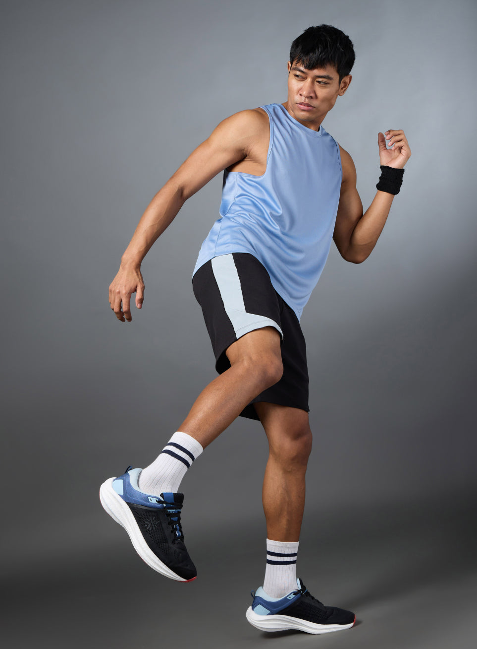 Men's Pace Up Black Running Shorts