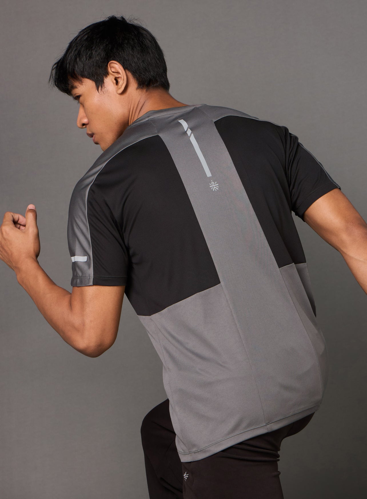 Men's Power Pack Grey Running T-shirt