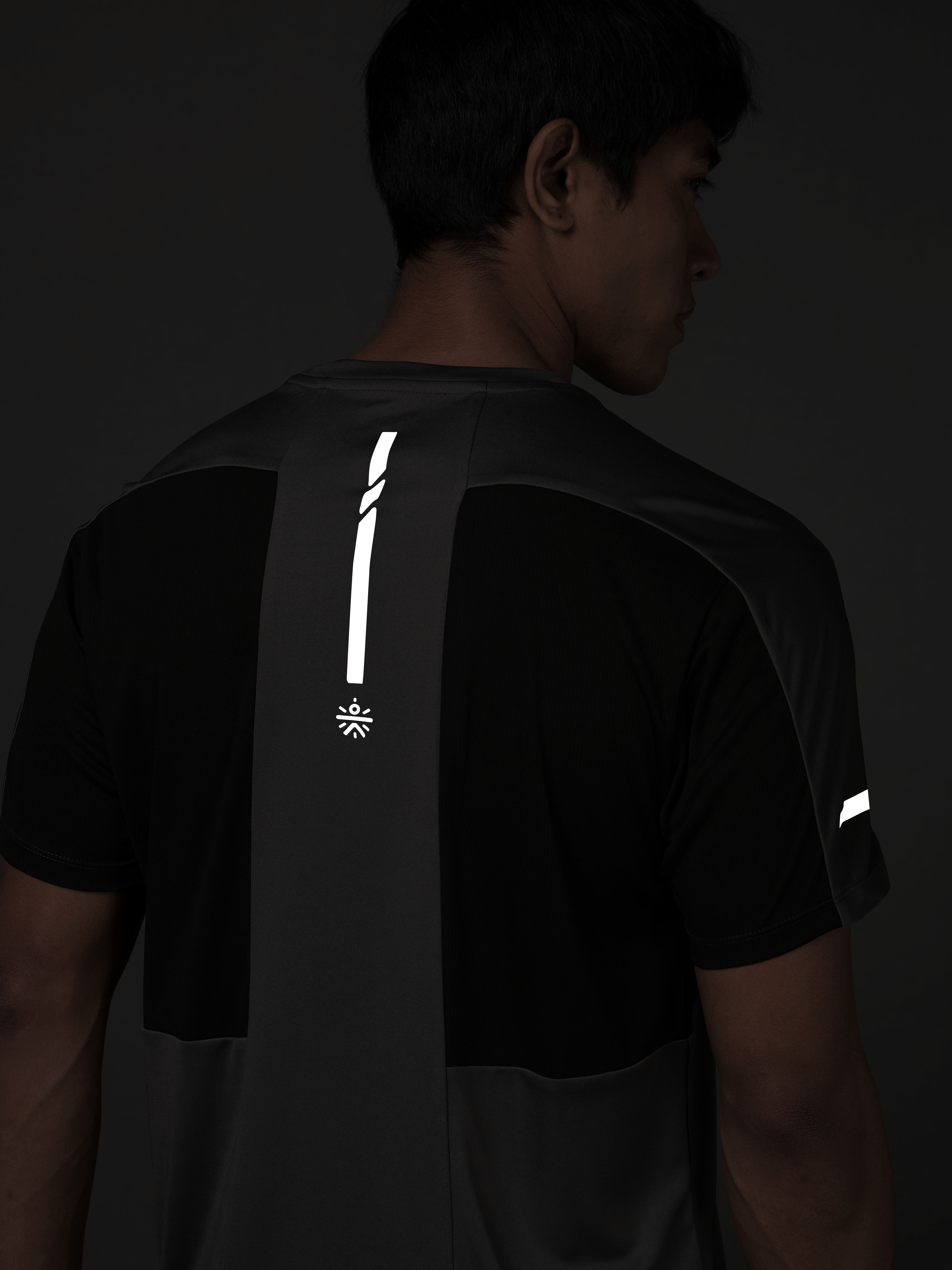 Men's Power Pack Grey Running T-shirt