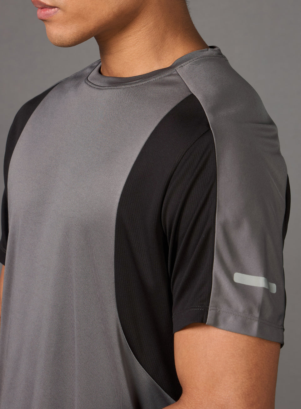 Men's Power Pack Grey Running T-shirt