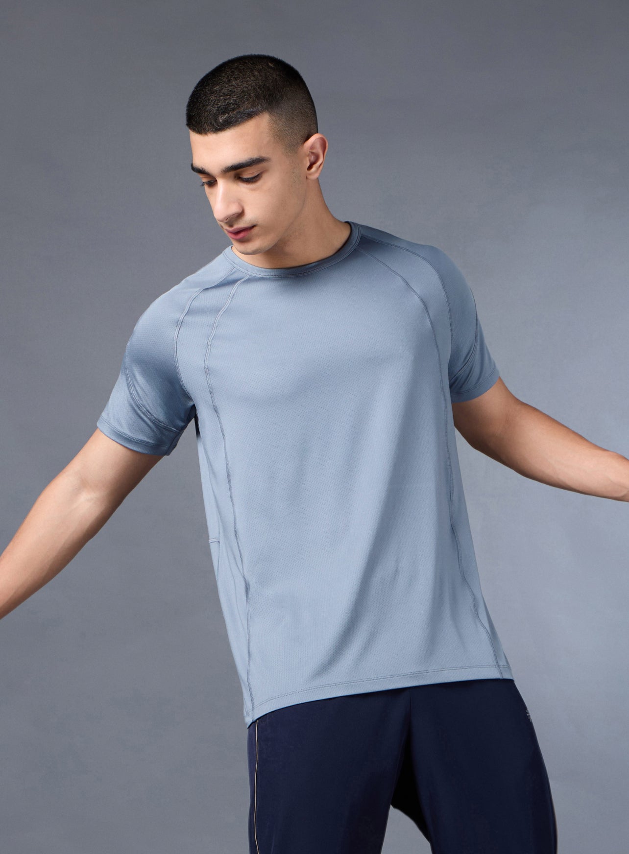 Men's Blue High Imapct Run T-shirt