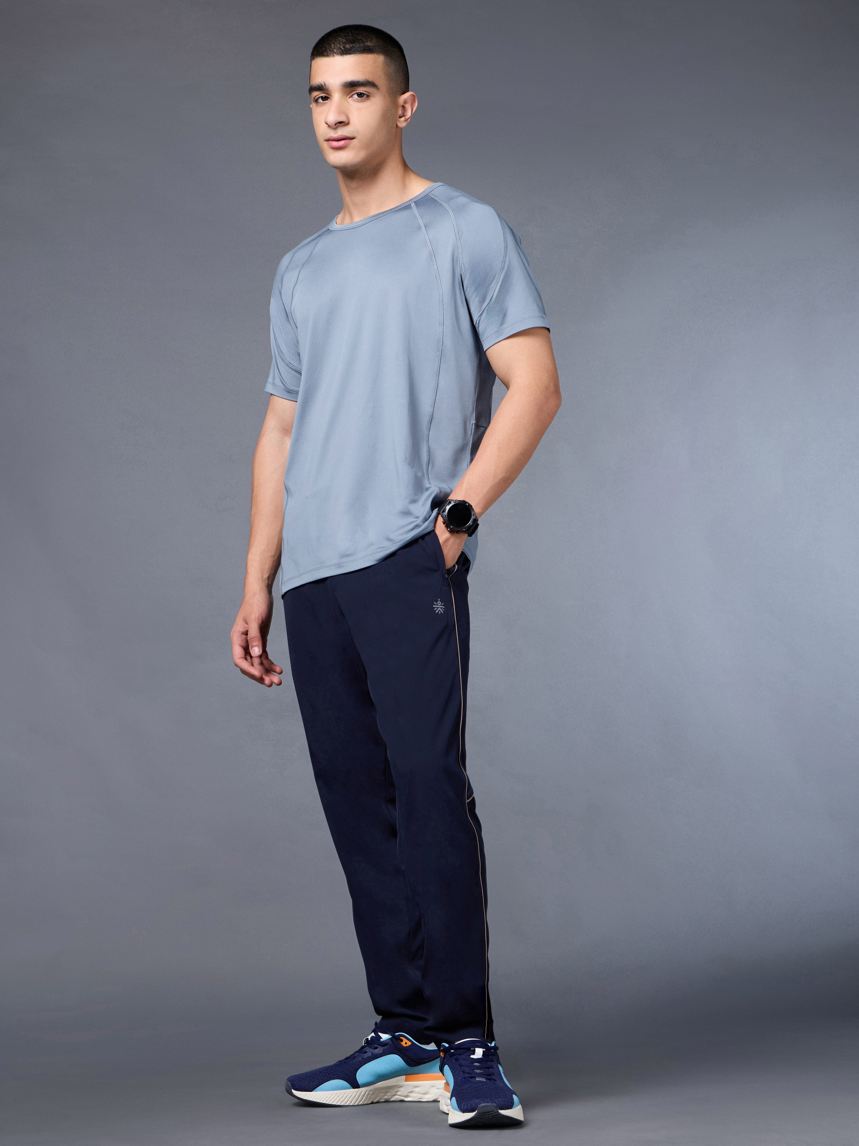 Men's Blue High Imapct Run T-shirt