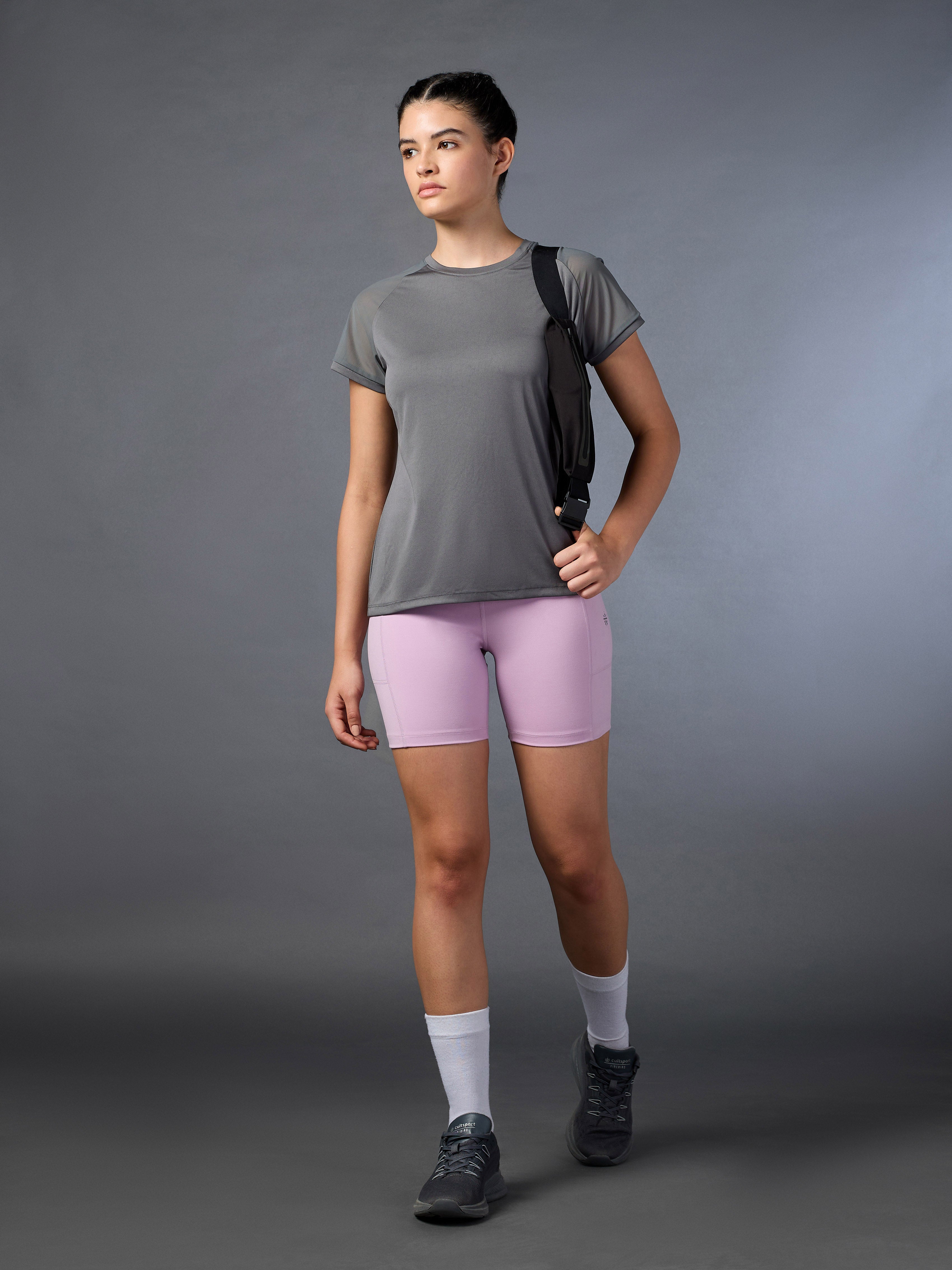 Women's Run Day Challenge Grey T-shirt