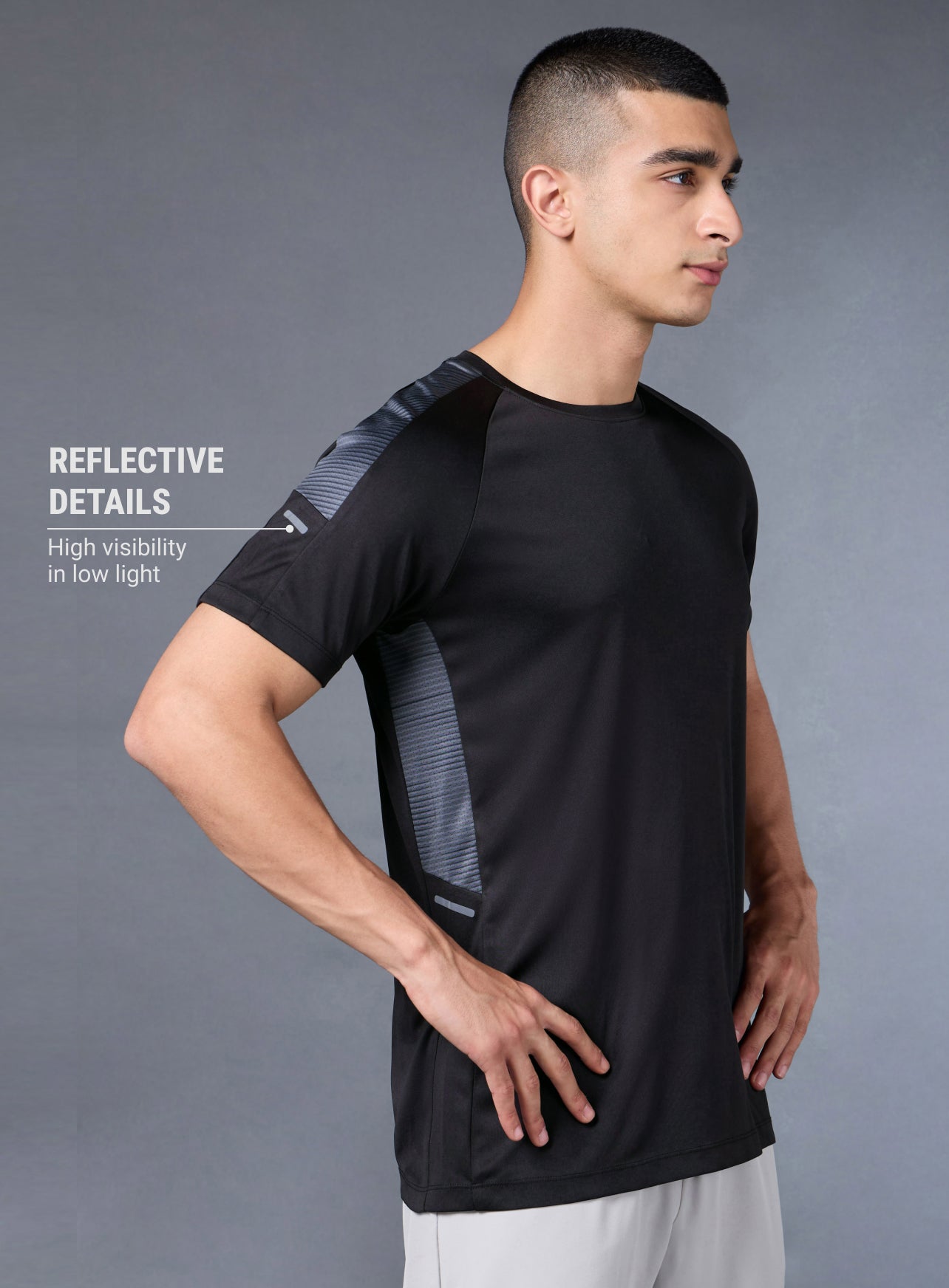 Men's Black Urban Pro Run T-shirt