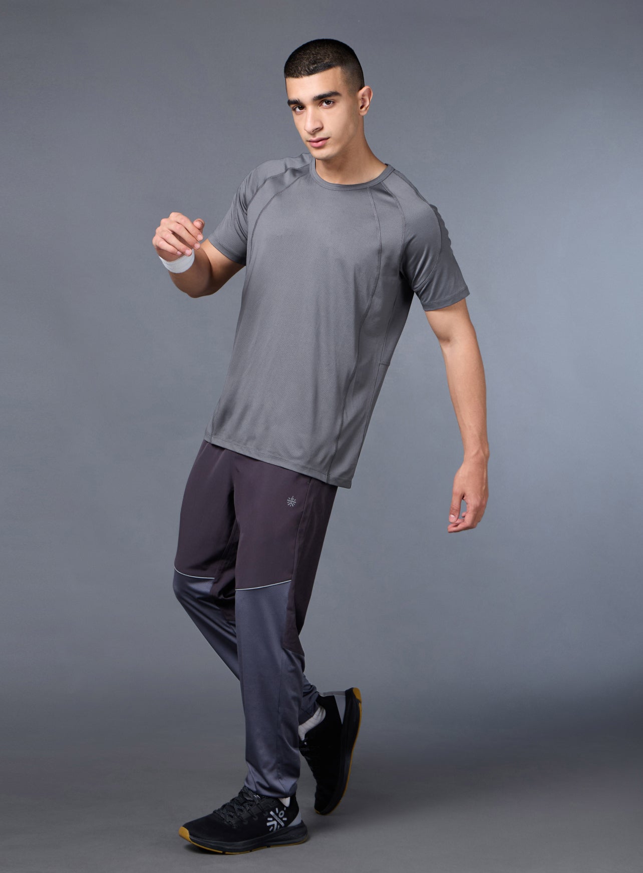 Men's Grey High Imapct Run T-shirt