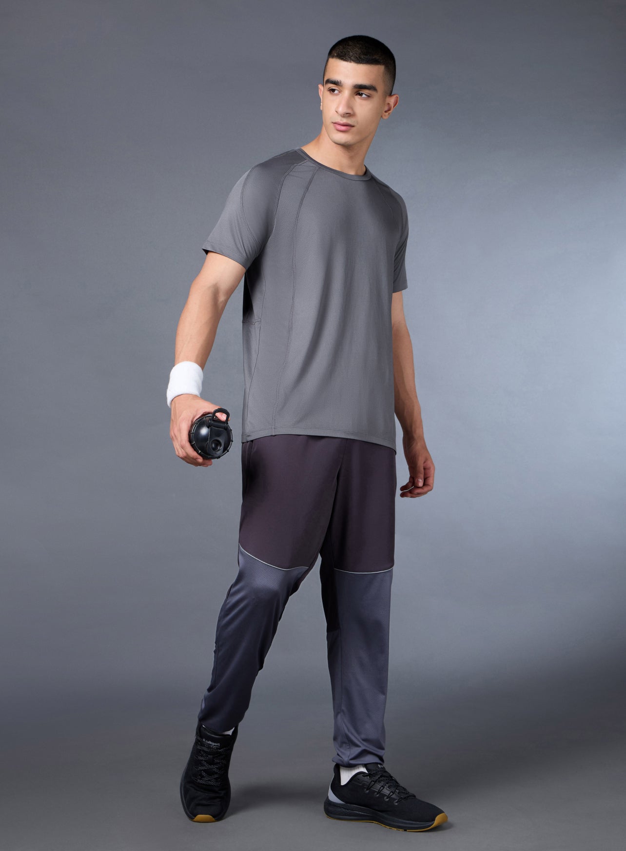 Men's Grey High Imapct Run T-shirt