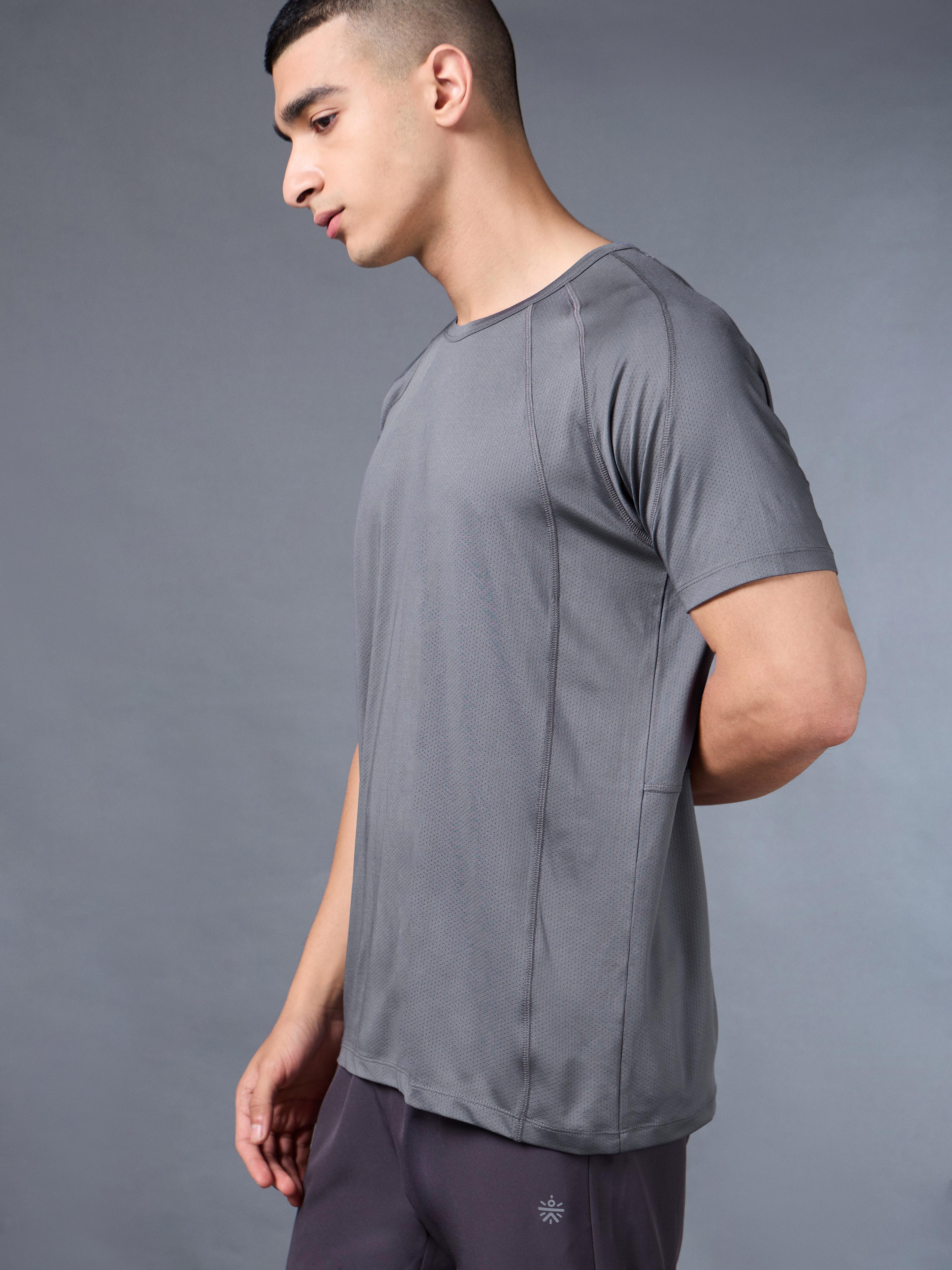 Men's Grey High Imapct Run T-shirt