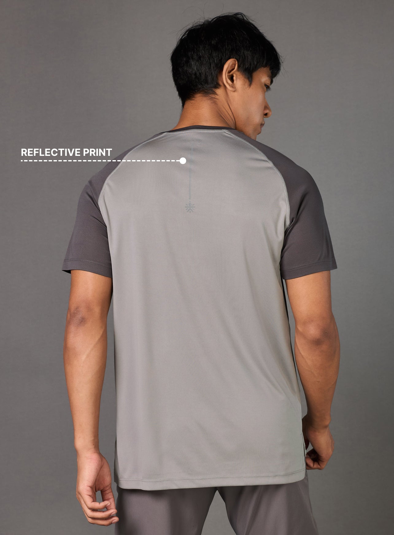 Men's Warm-Up Grey Running T-shirt