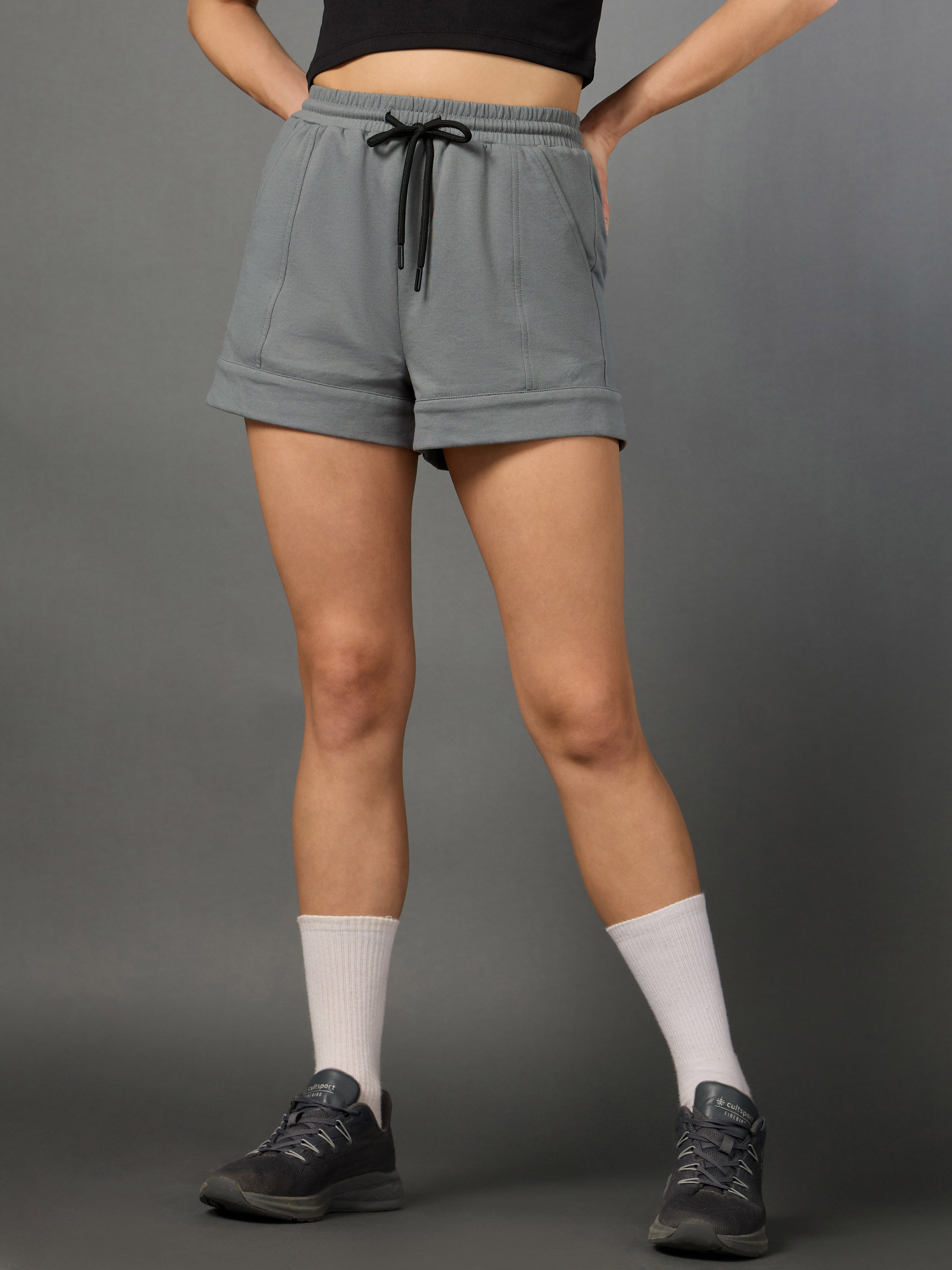 Women's Play All Day Grey Shorts
