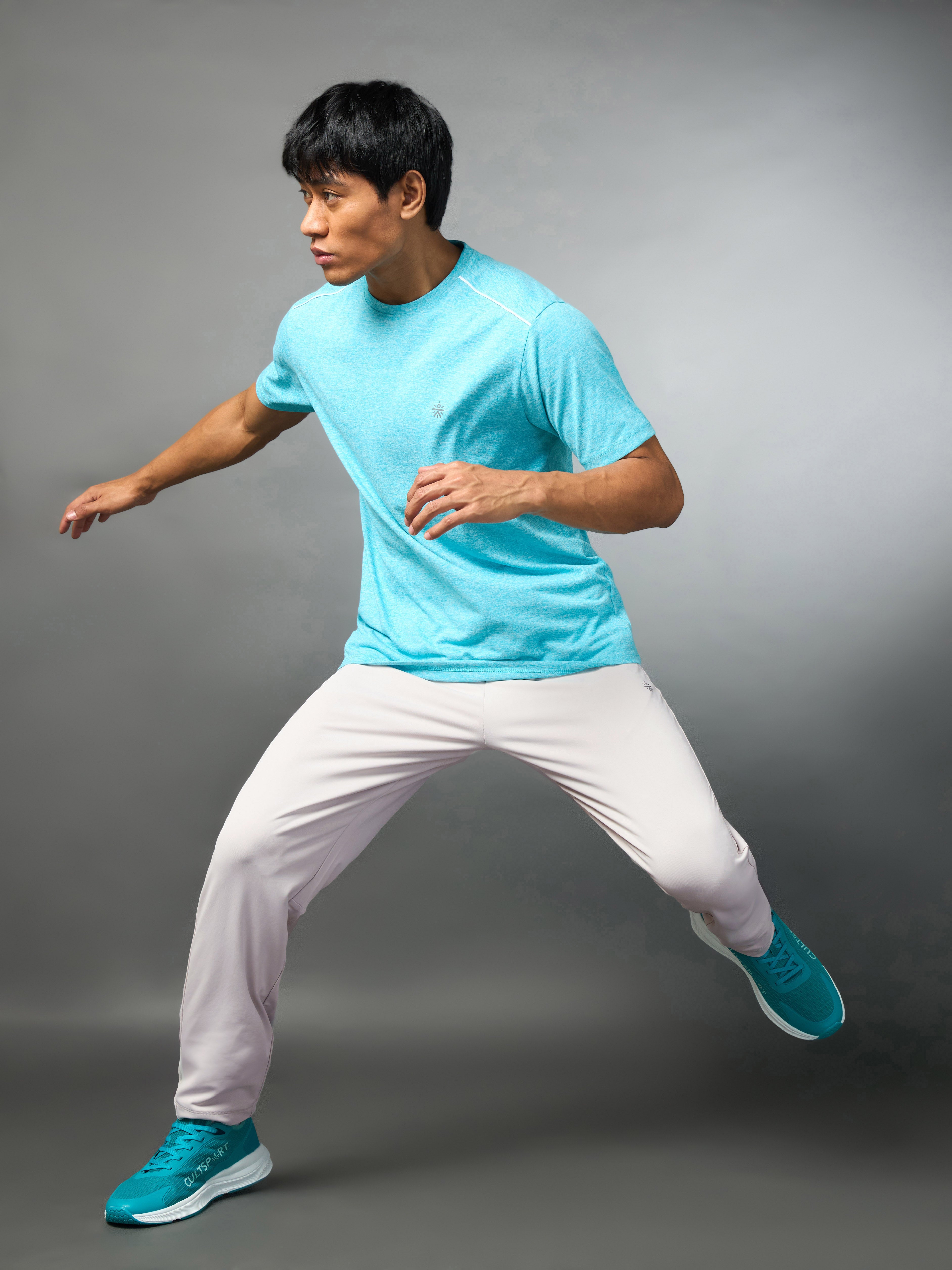 Men's Cardio Best Beige Running Trackpants