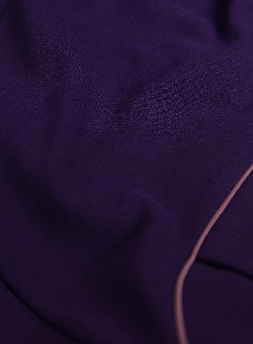 Women's Purple Flow Form Cotton Lycra Cropped Tights