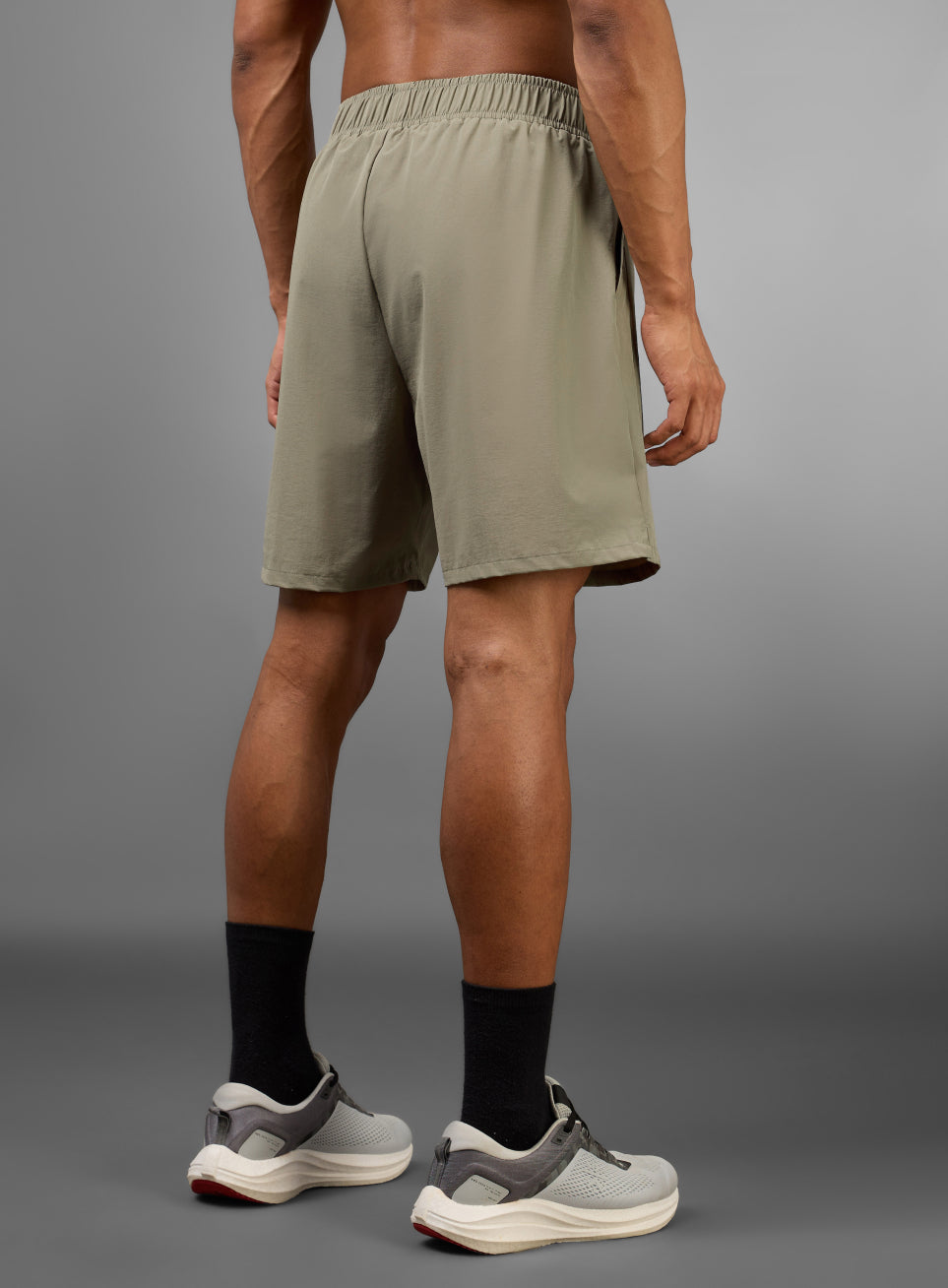 Men's Terrain Run Khaki Shorts