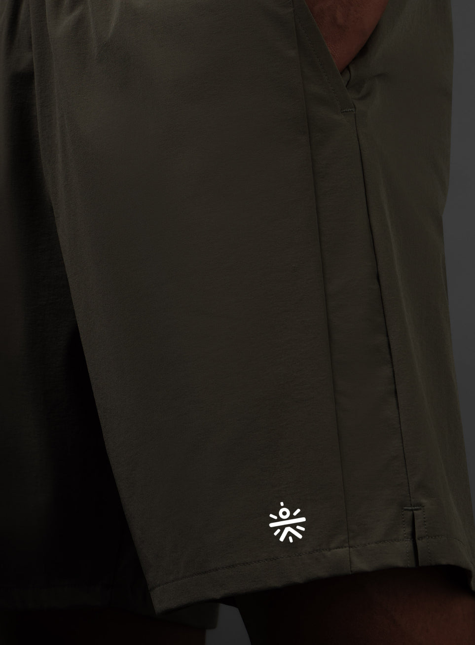 Men's Terrain Run Khaki Shorts