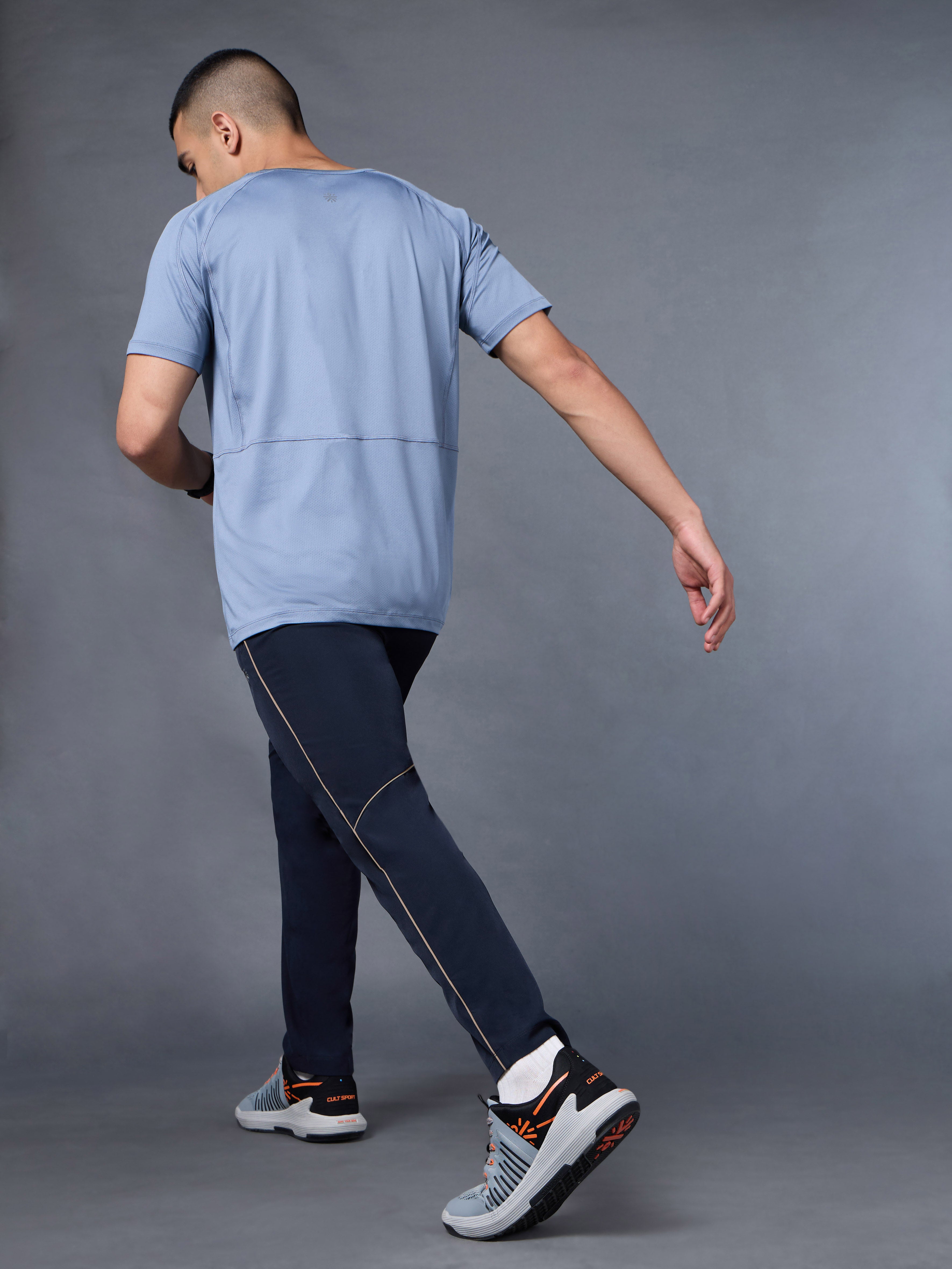 Men's Navy Pace up Running Trackpants