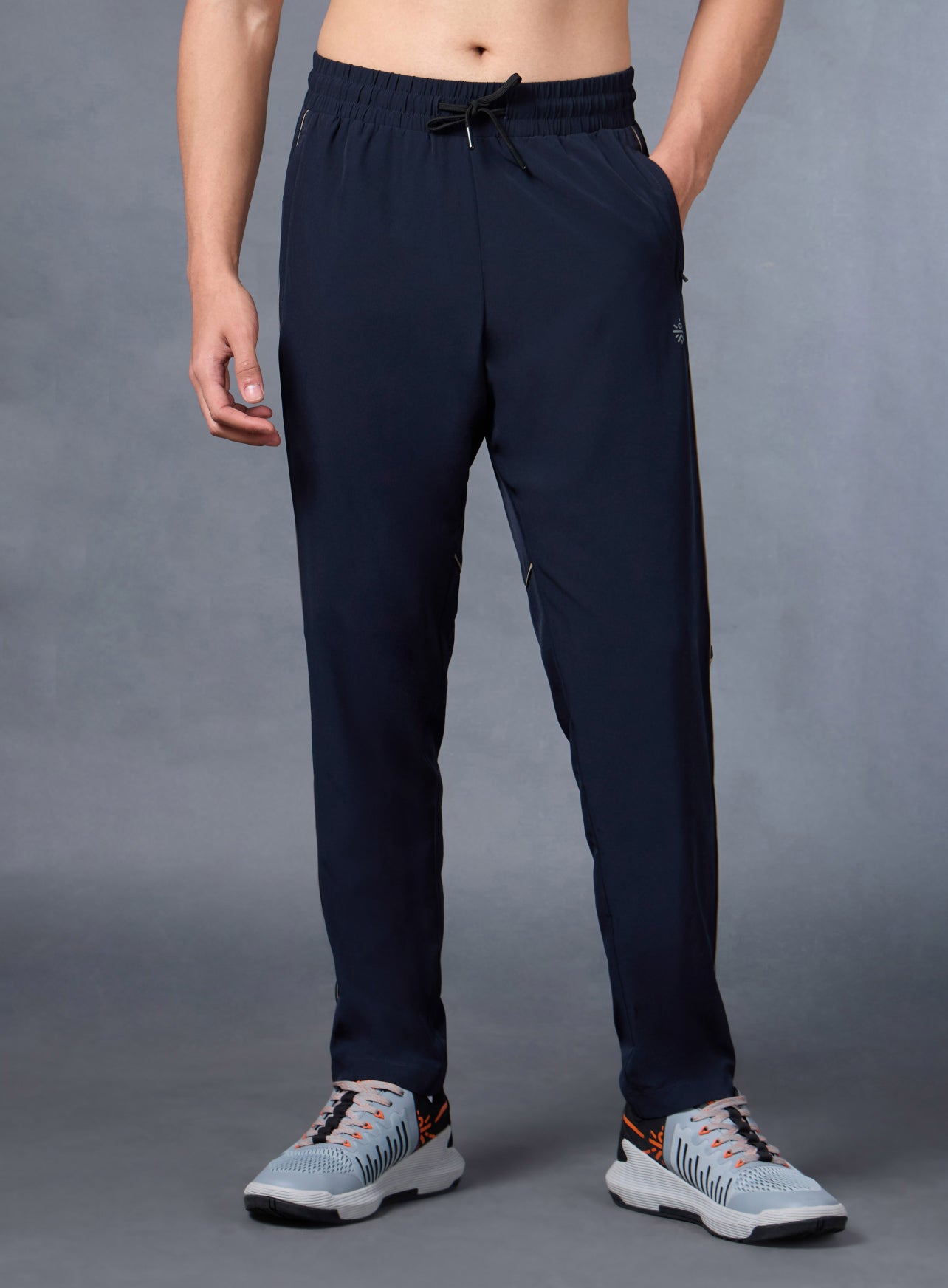 Men's Navy Pace up Running Trackpants