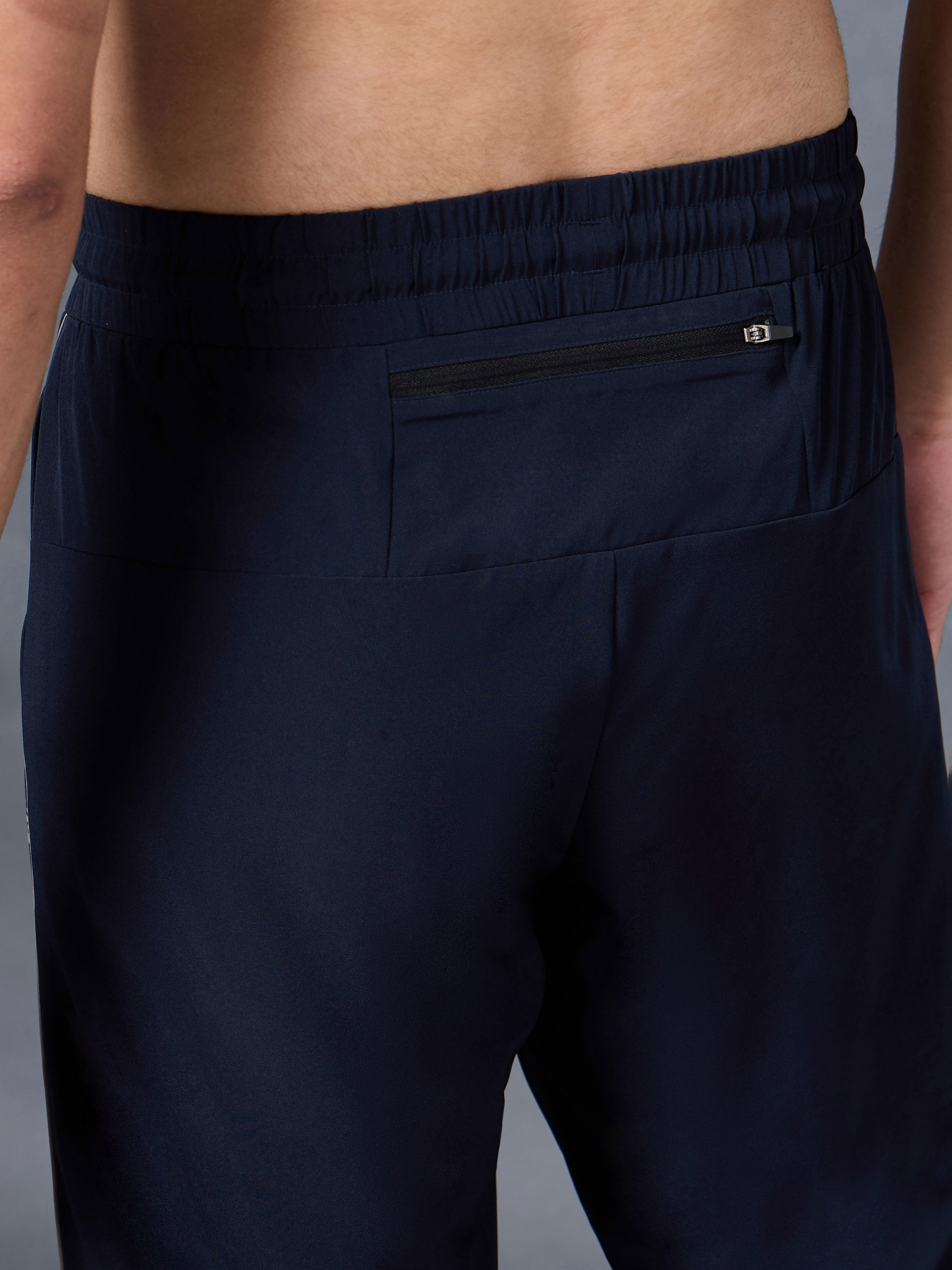 Men's Navy Pace up Running Trackpants