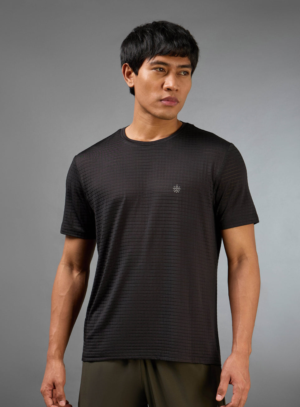 Men's Technical Knit Black High Performance T-shirt