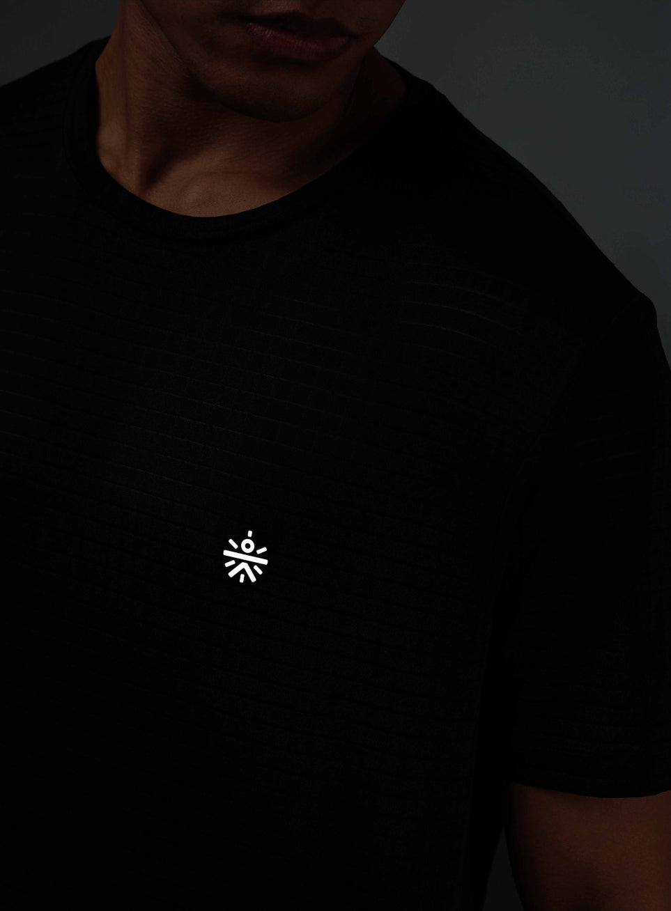 Men's Technical Knit Black High Performance T-shirt