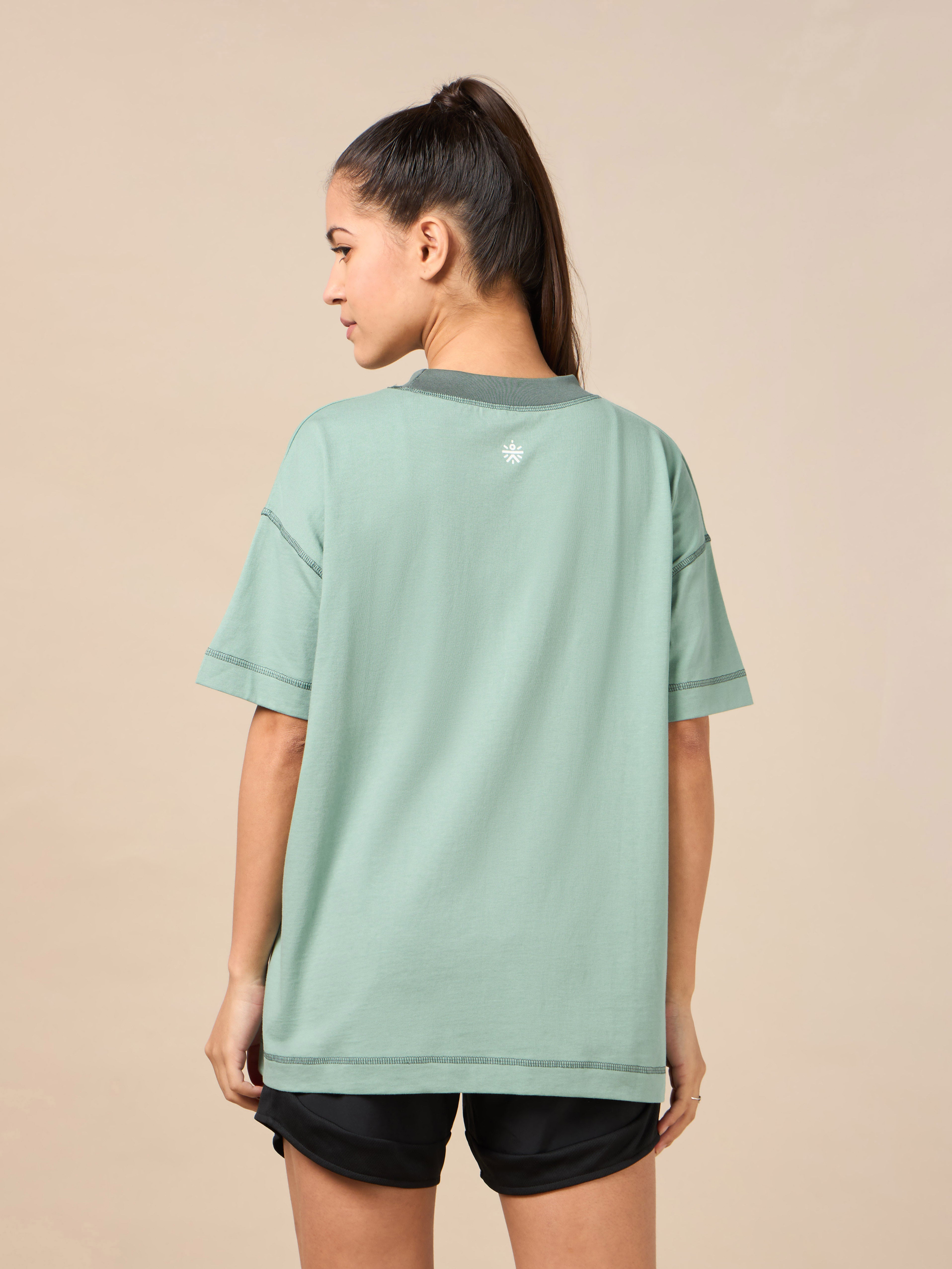 Women's Green Relaxed Lounge T-shirt