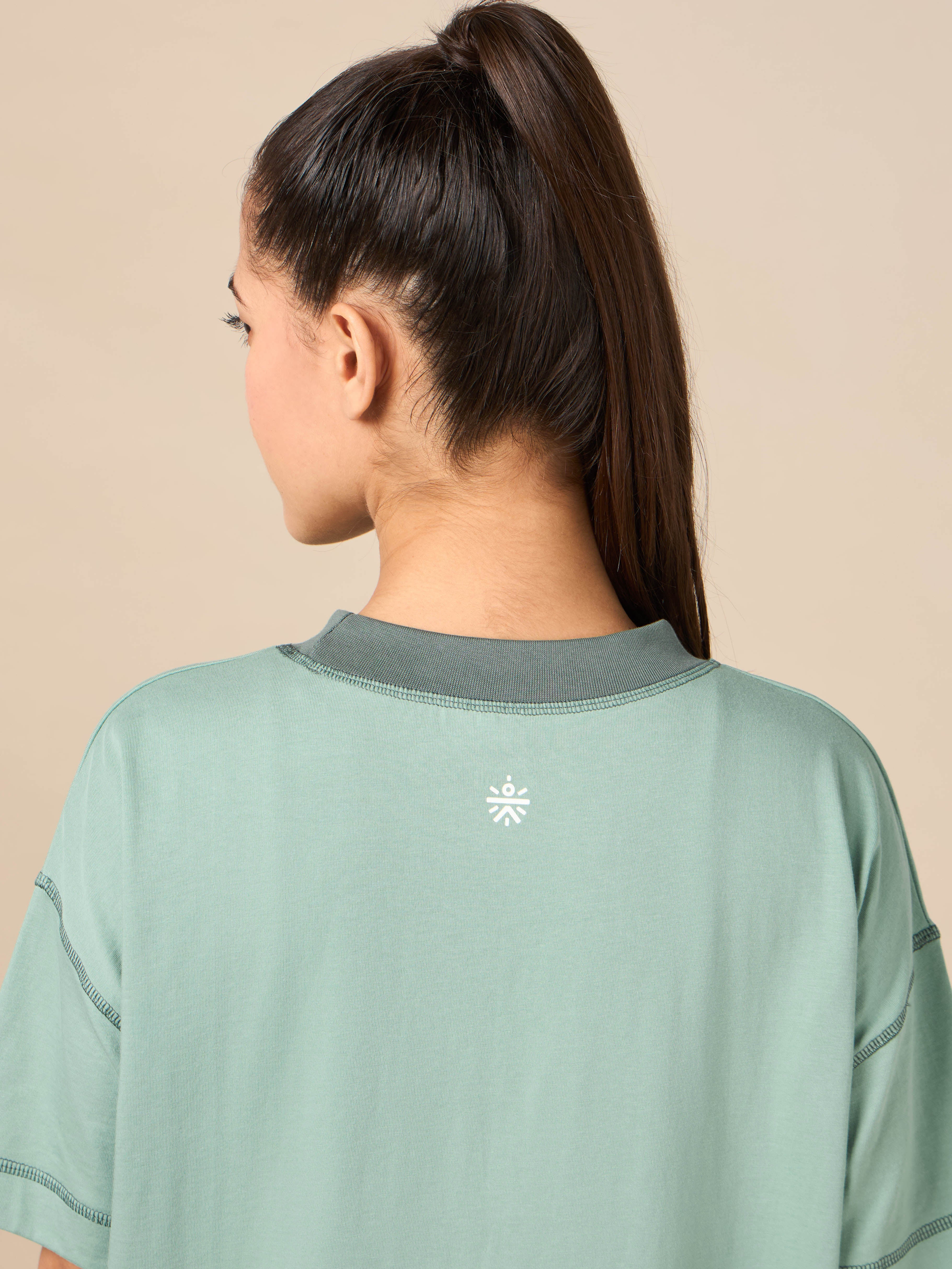 Women's Green Relaxed Lounge T-shirt