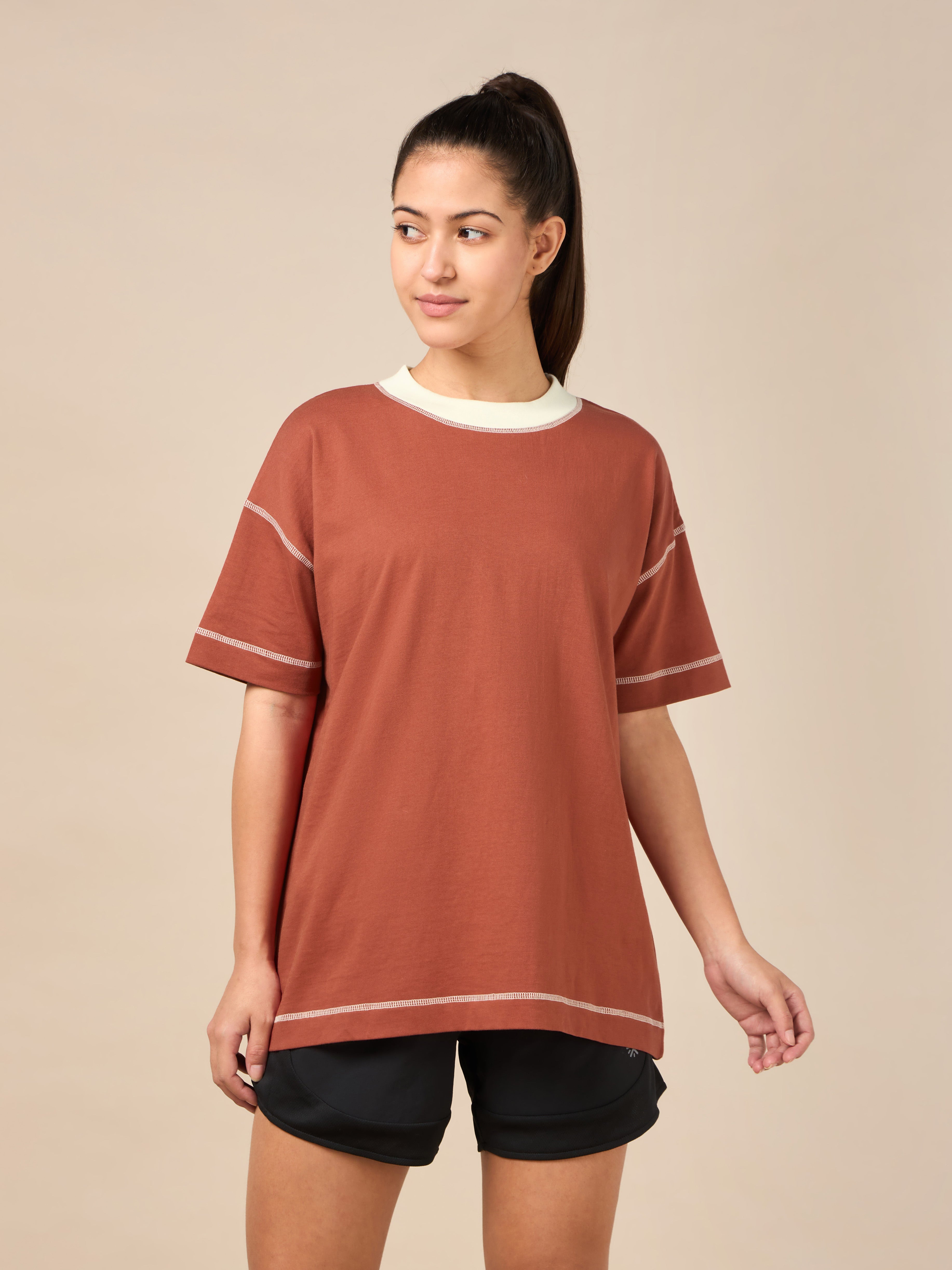 Women's Rust Relaxed Lounge T-shirt