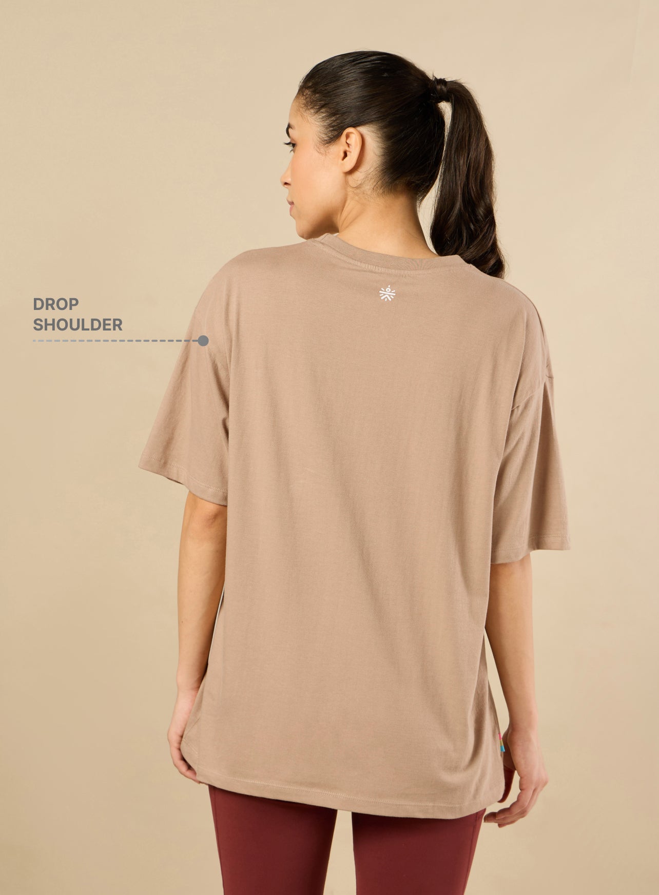 Women's In My Element Print Brown T-shirt