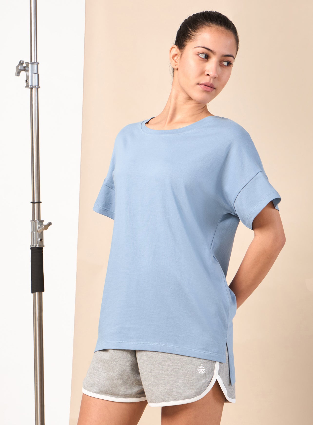 Women's Blue Relaxed Leisure T-shirt
