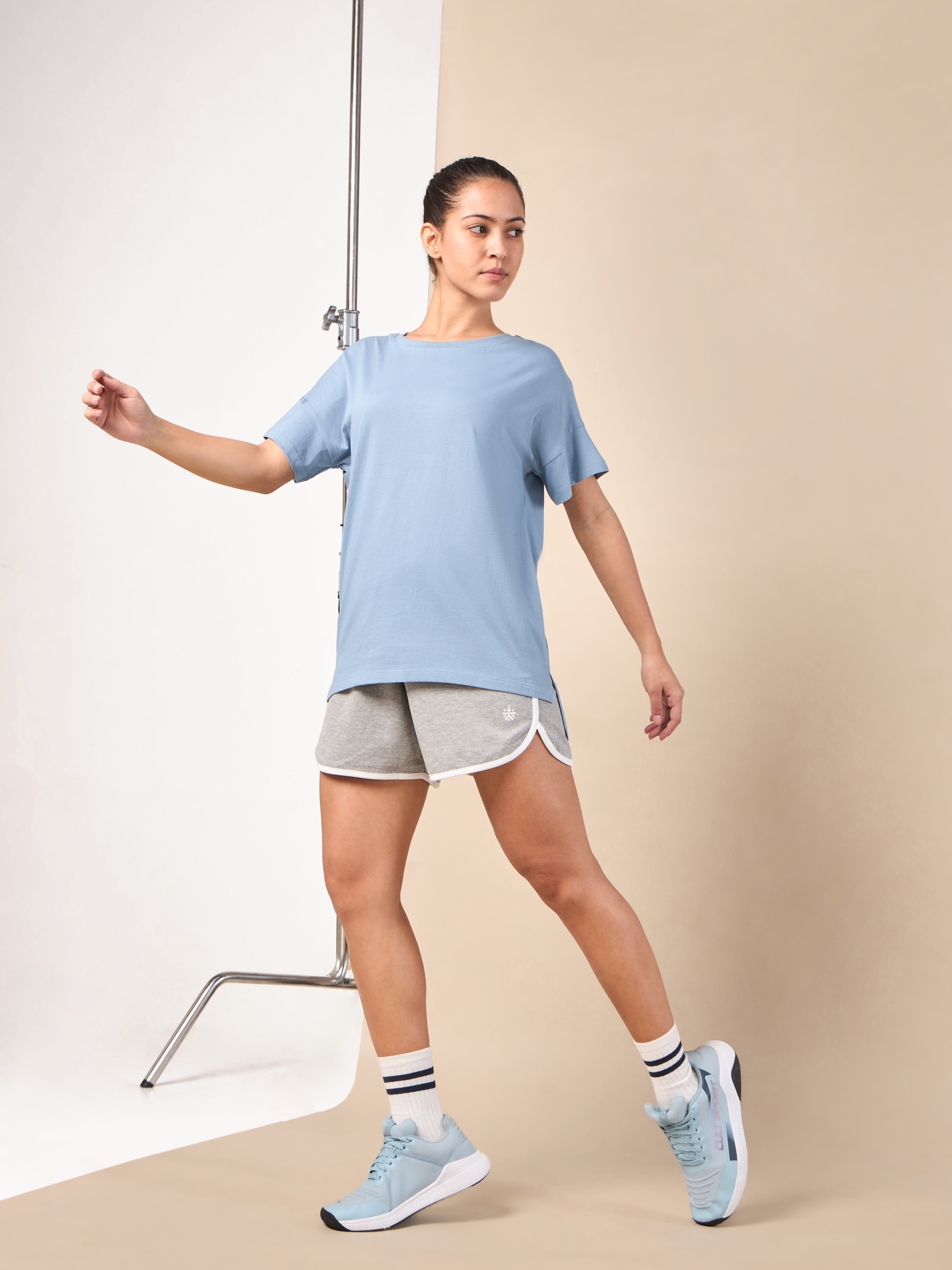 Women's Blue Relaxed Leisure T-shirt