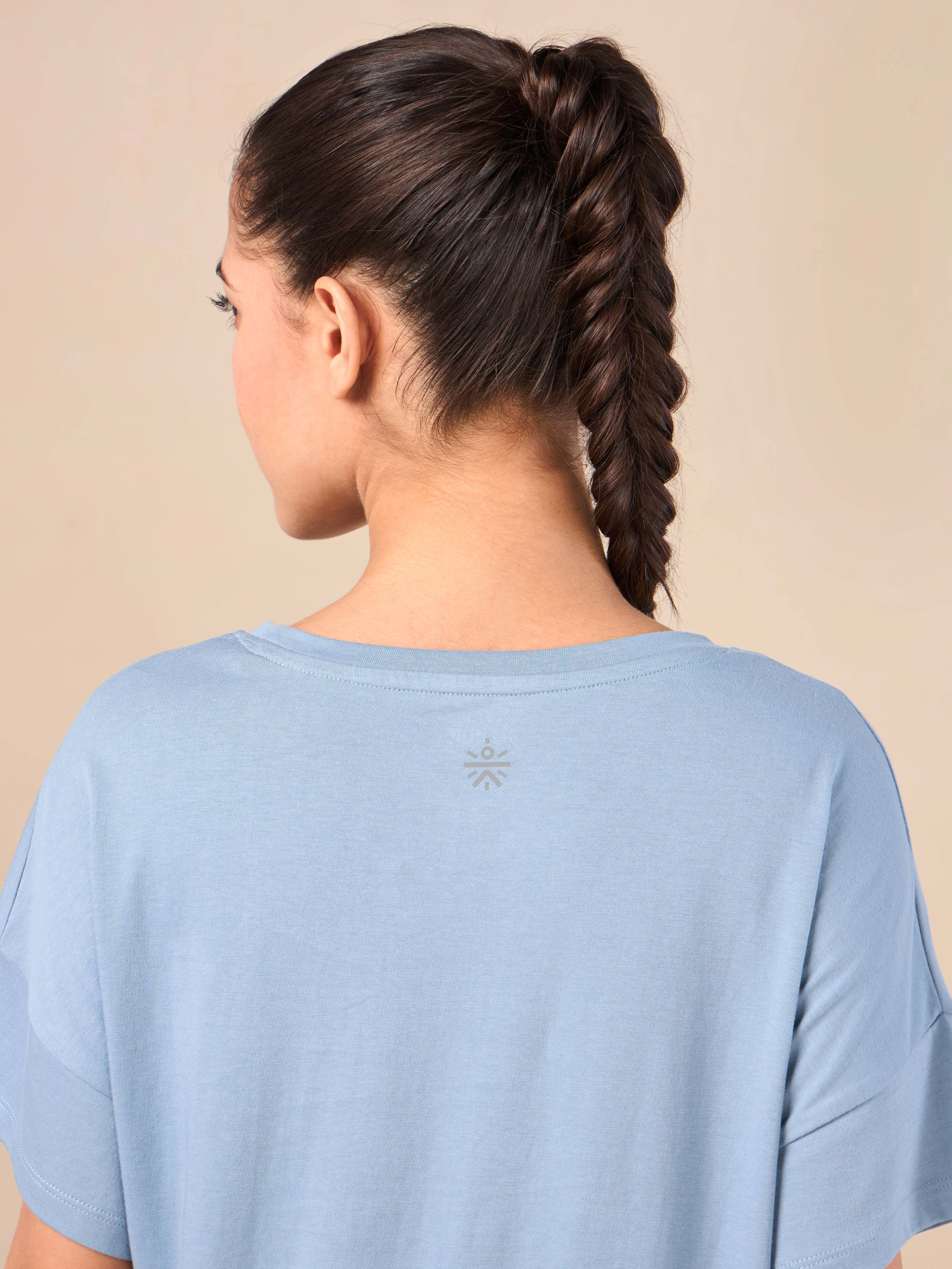 Women's Blue Relaxed Leisure T-shirt