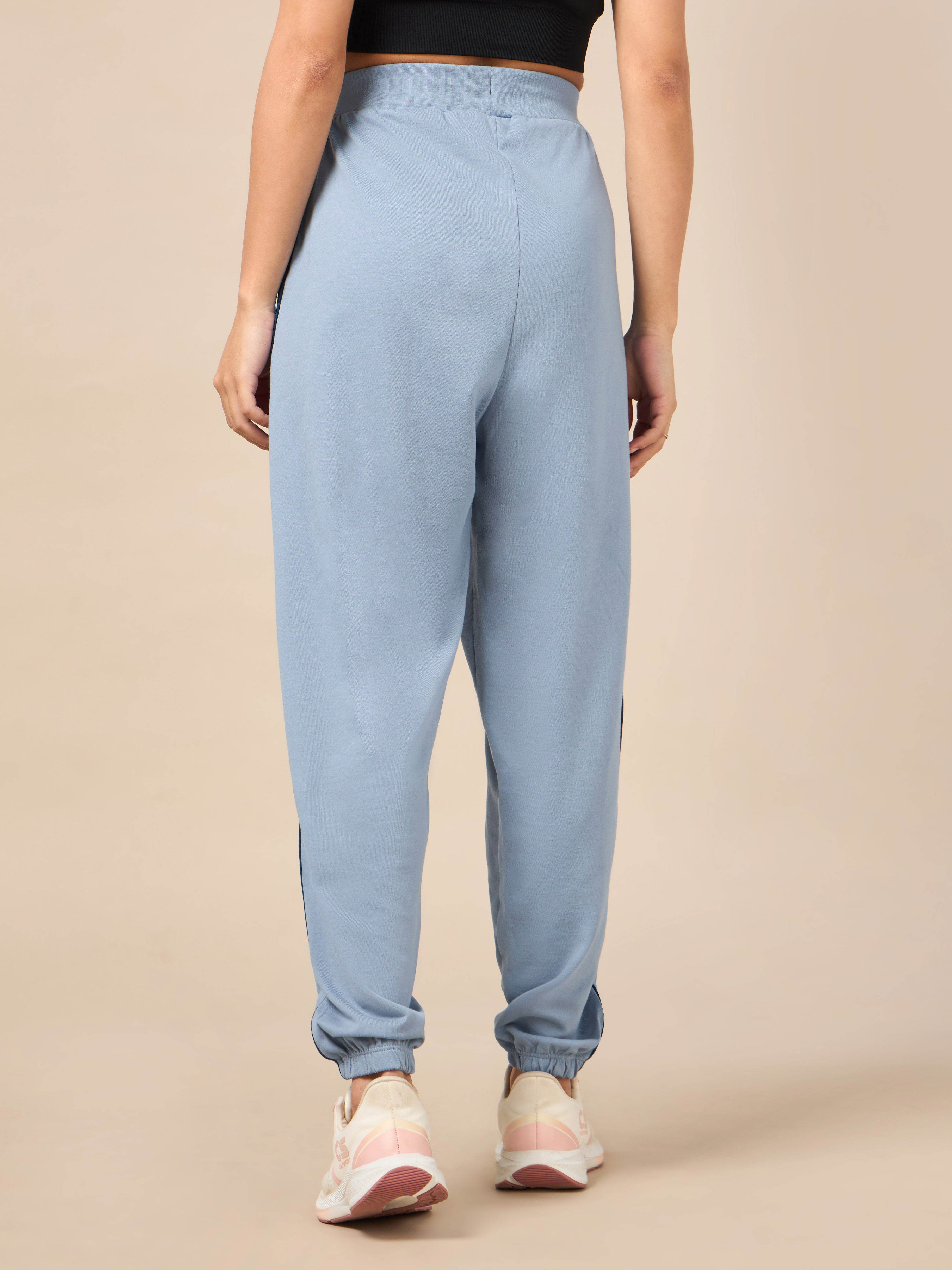 Women's Light Blue Relaxed Joggers