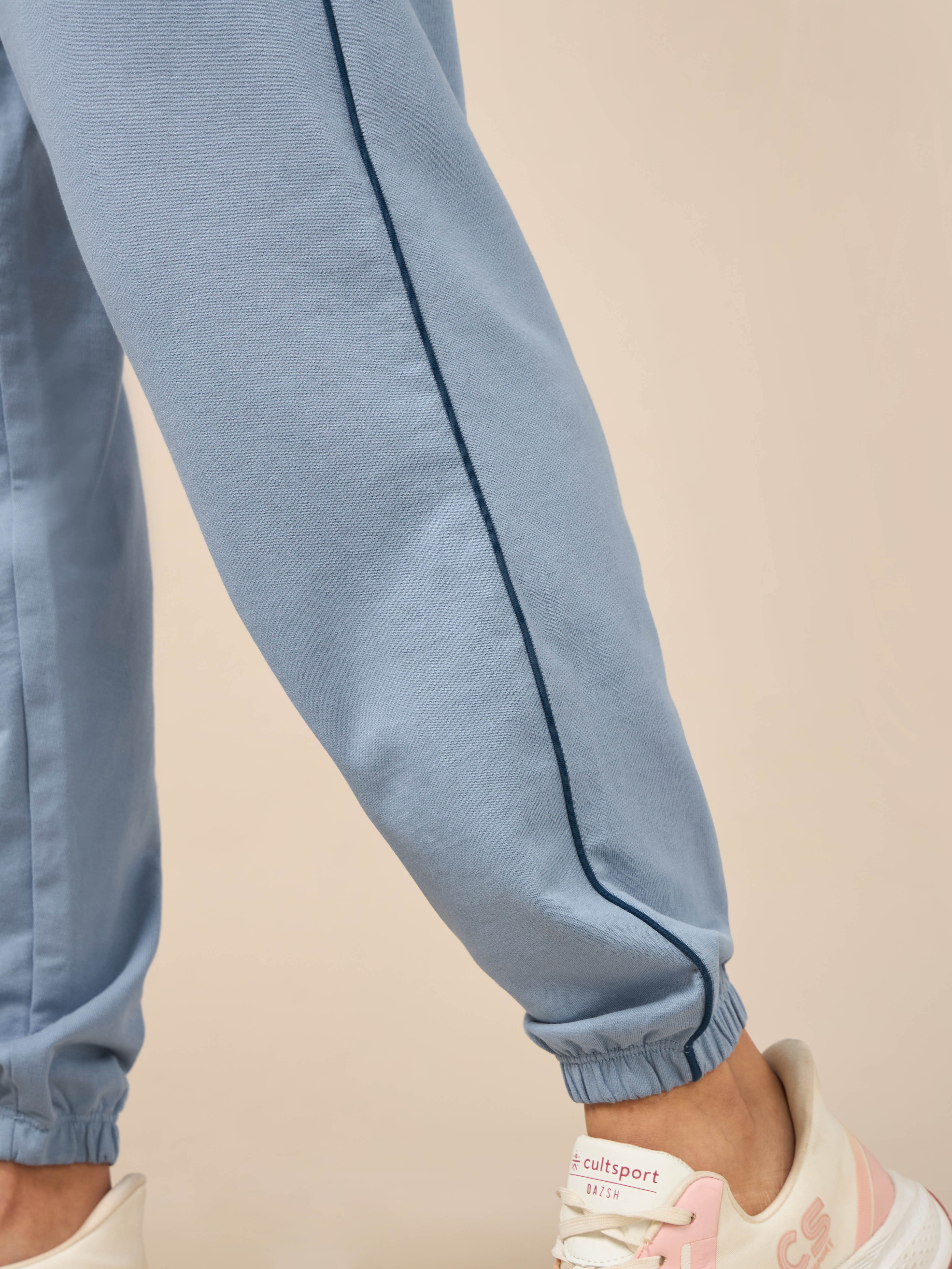Women's Light Blue Relaxed Joggers