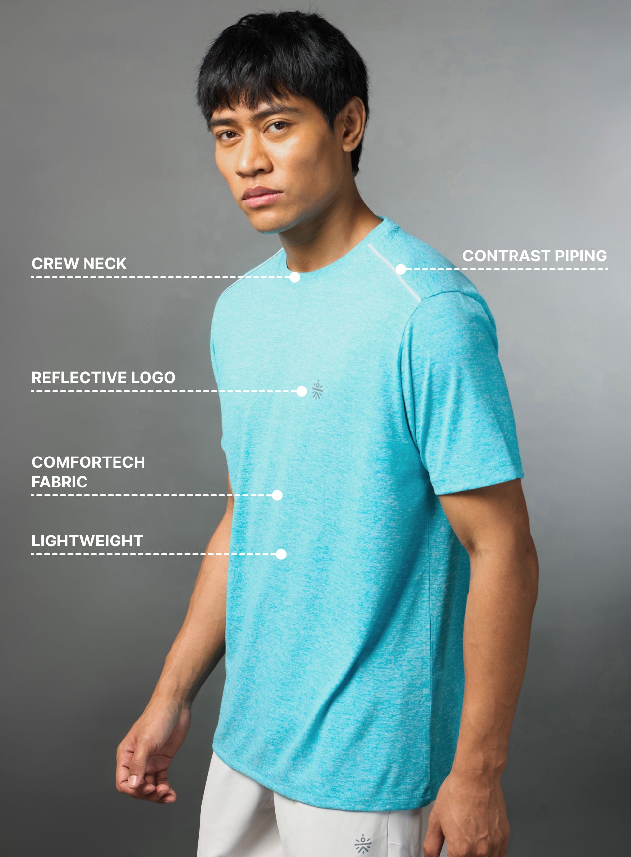 Men's Move All Day Aqua Comfortech T-shirt