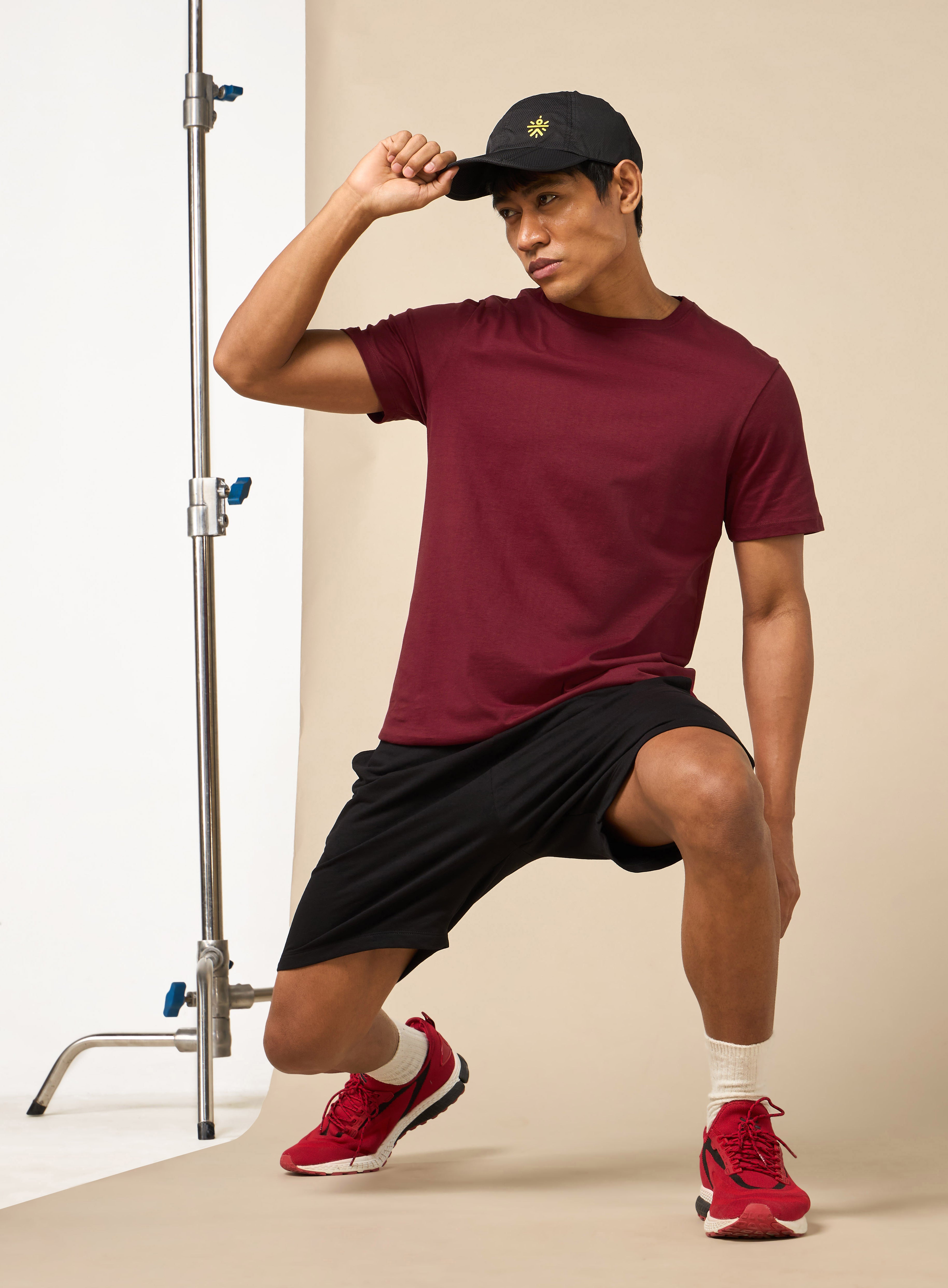 Men's Cult Essential Cotton Pack of 2 T-shirts - Black & Red