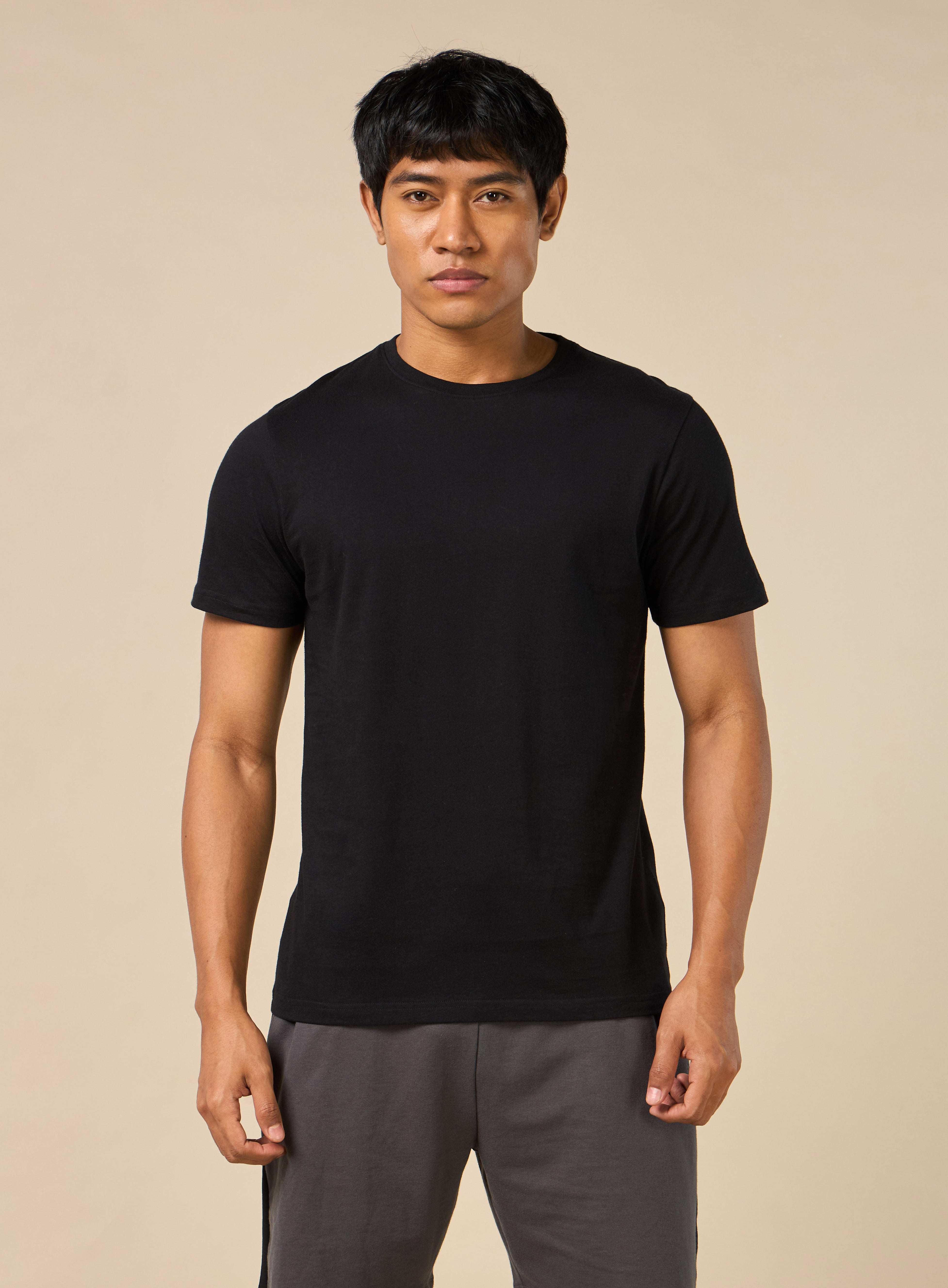 Men's Cult Essential Cotton Pack of 2 T-shirts - Black & Red