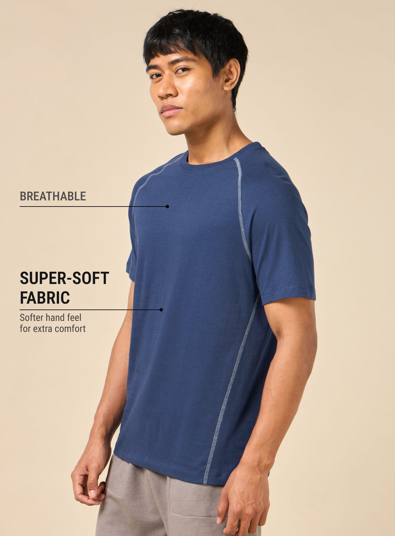 Men's Cult Essential Grey Training T-shirt