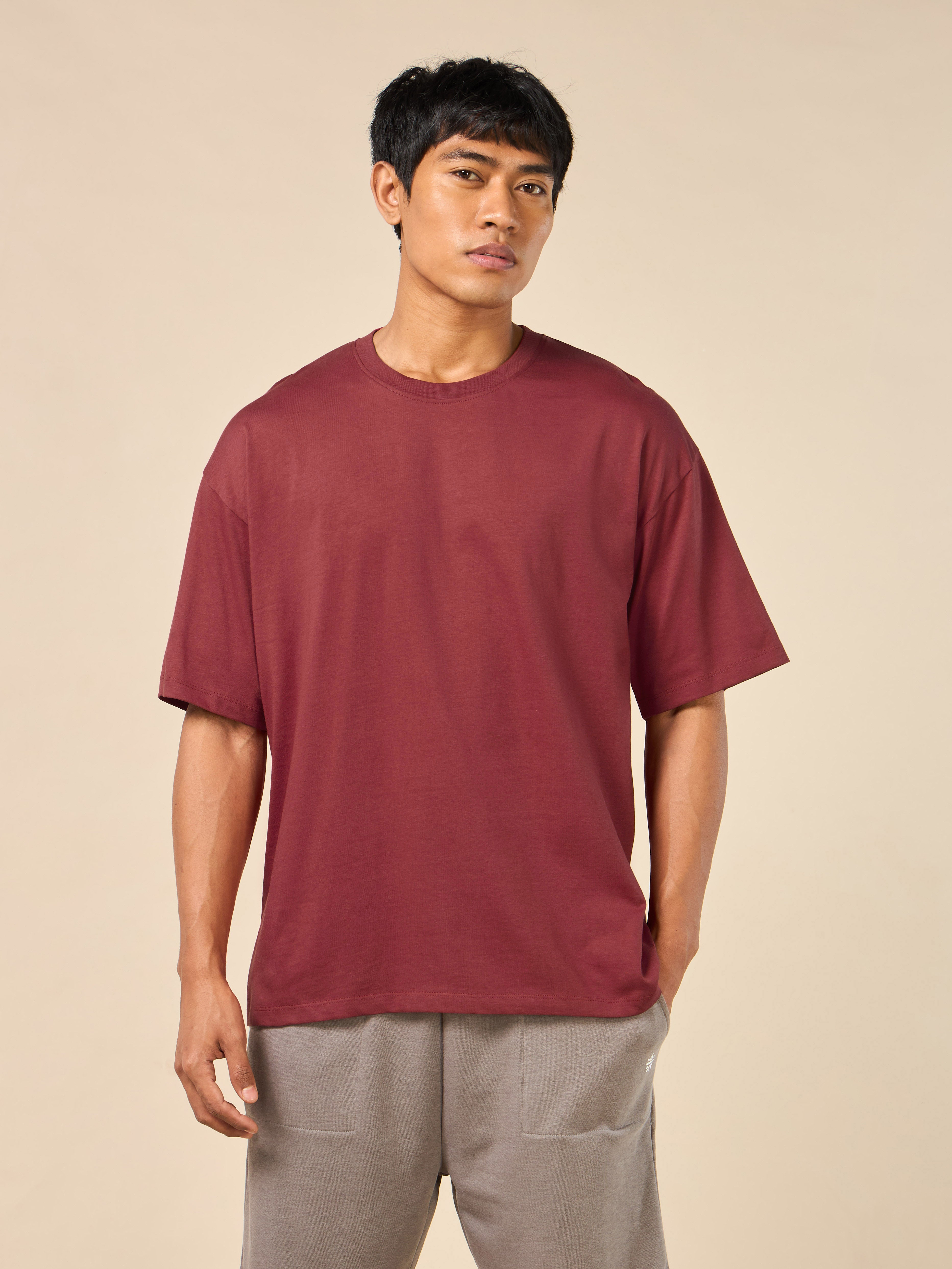 Men's One More Rep Back Print Red T-shirt