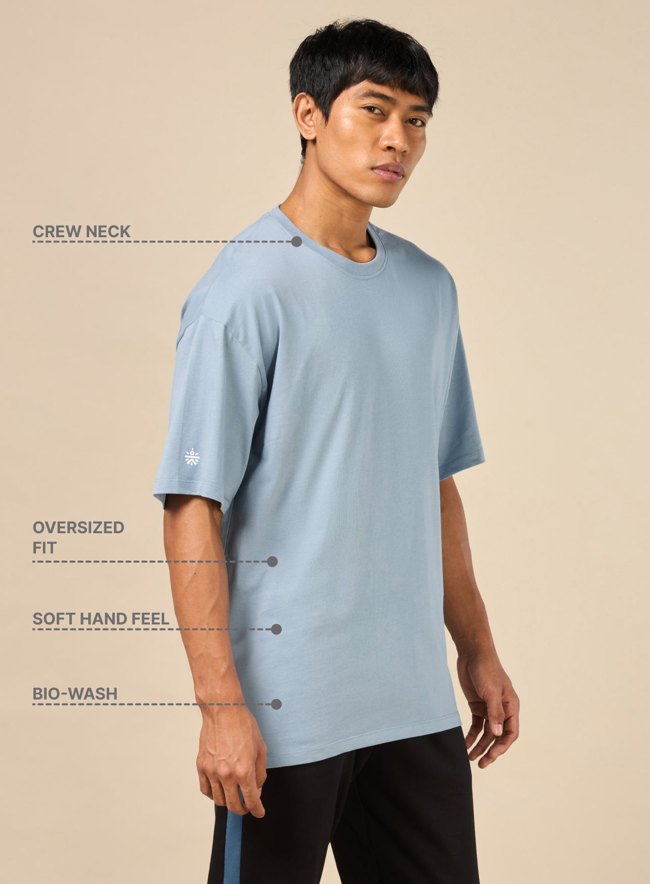 Men's One More Rep Back Print Blue T-shirt