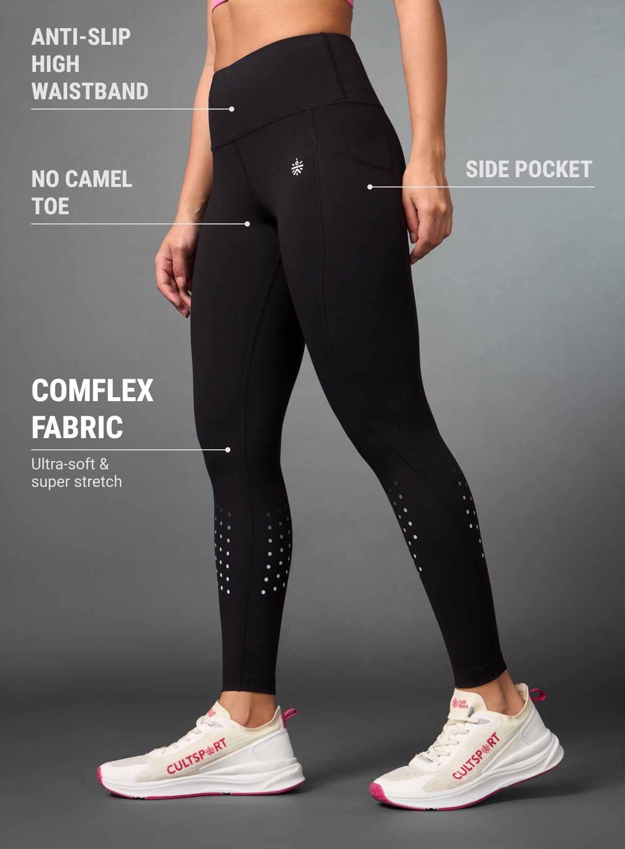 Women's Black Ultimate COMFlex Run Tights