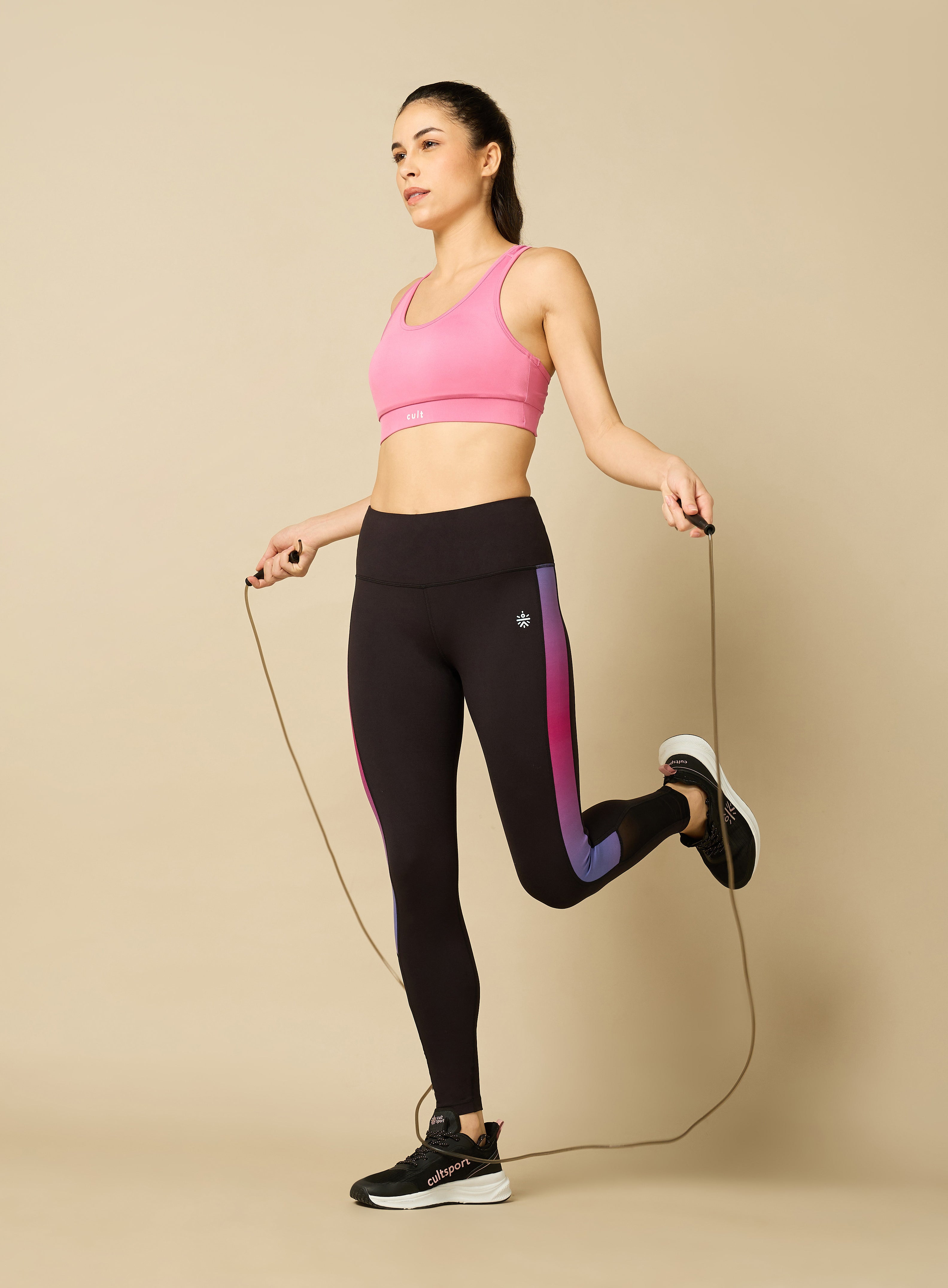 Women's Gym and Train Black Tights