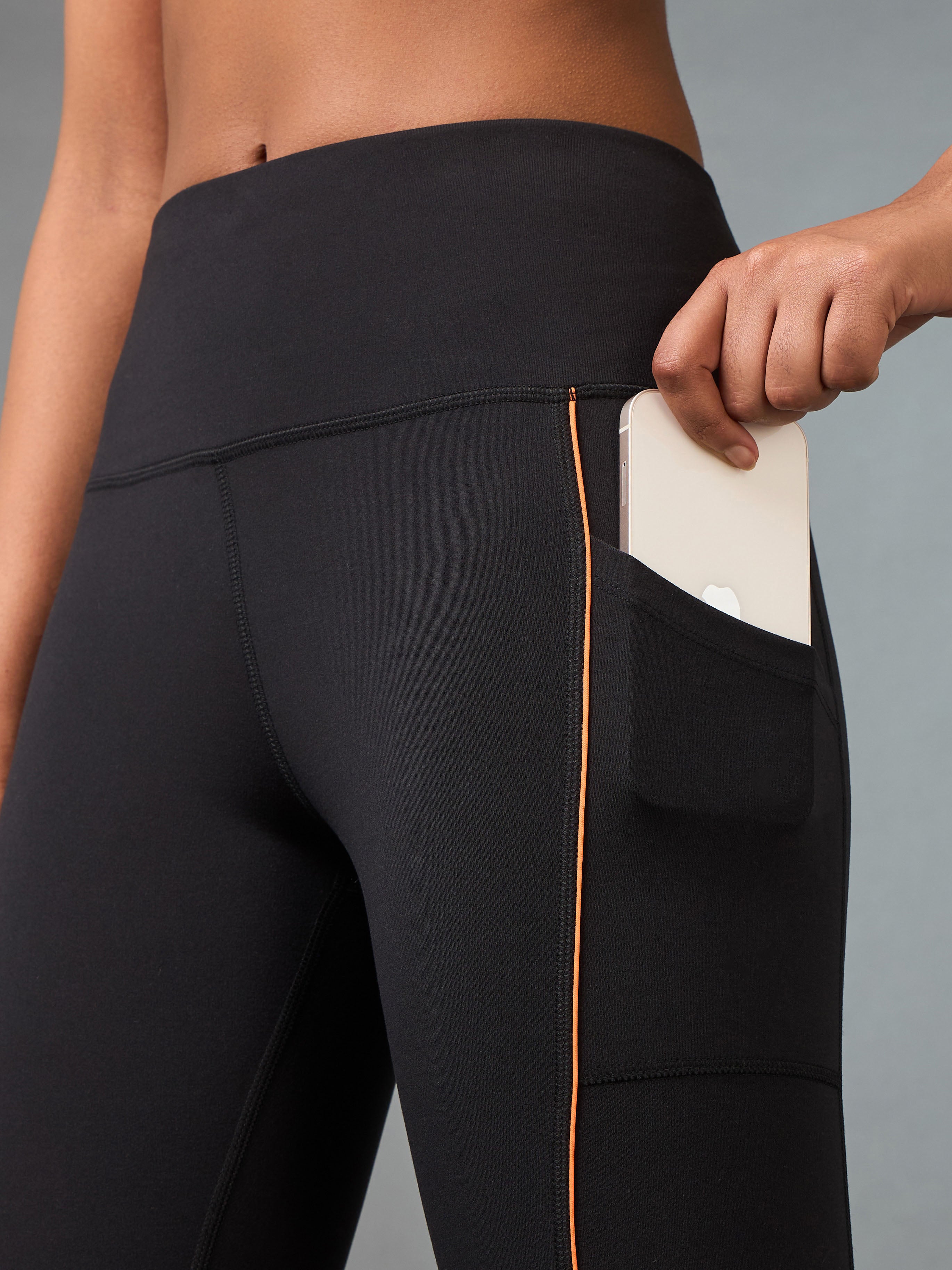 Women's Black Pace Up Running COMFlex Tights