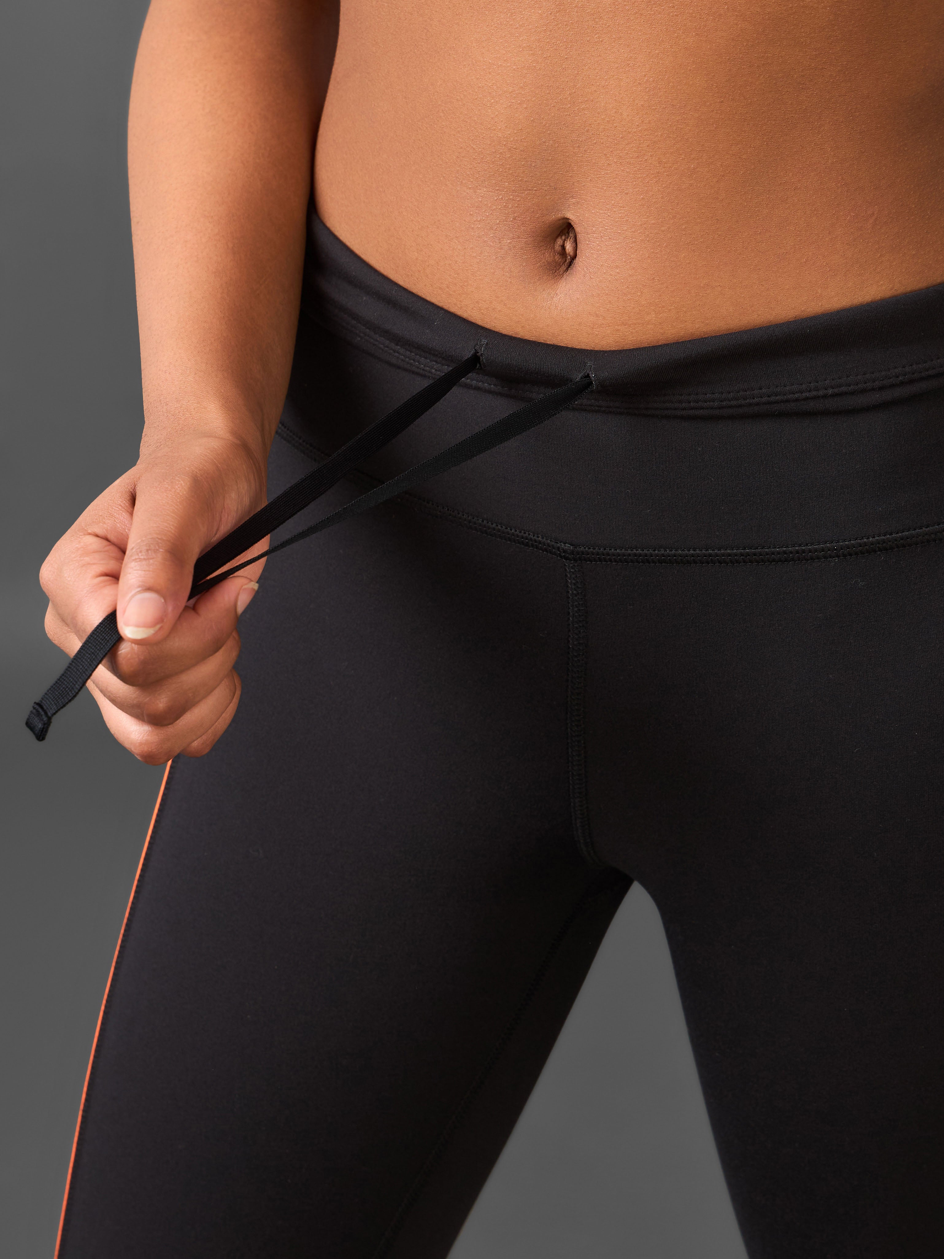 Women's Black Pace Up Running COMFlex Tights