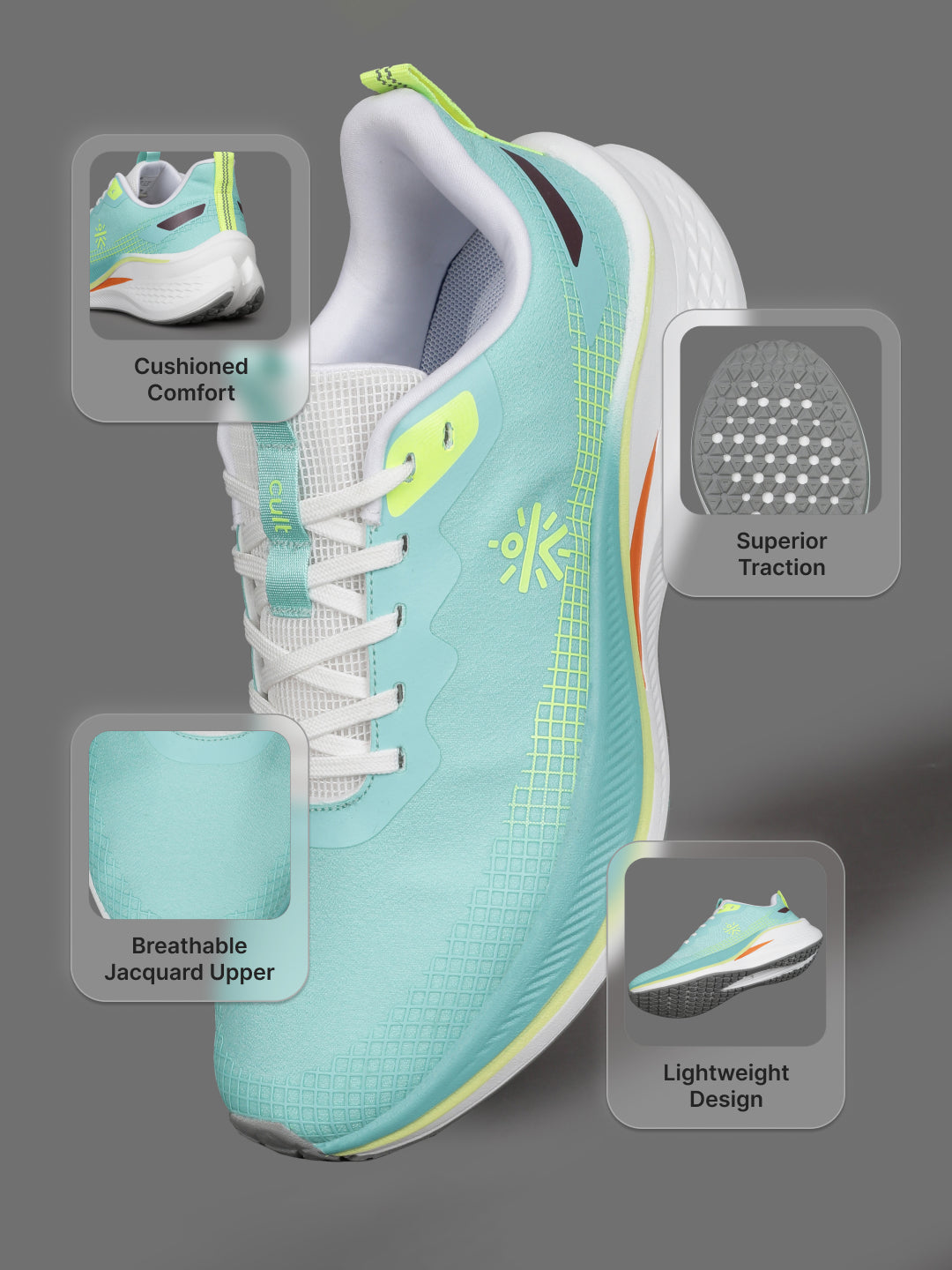 cult Men's Zephyr Running Shoes - L.Green