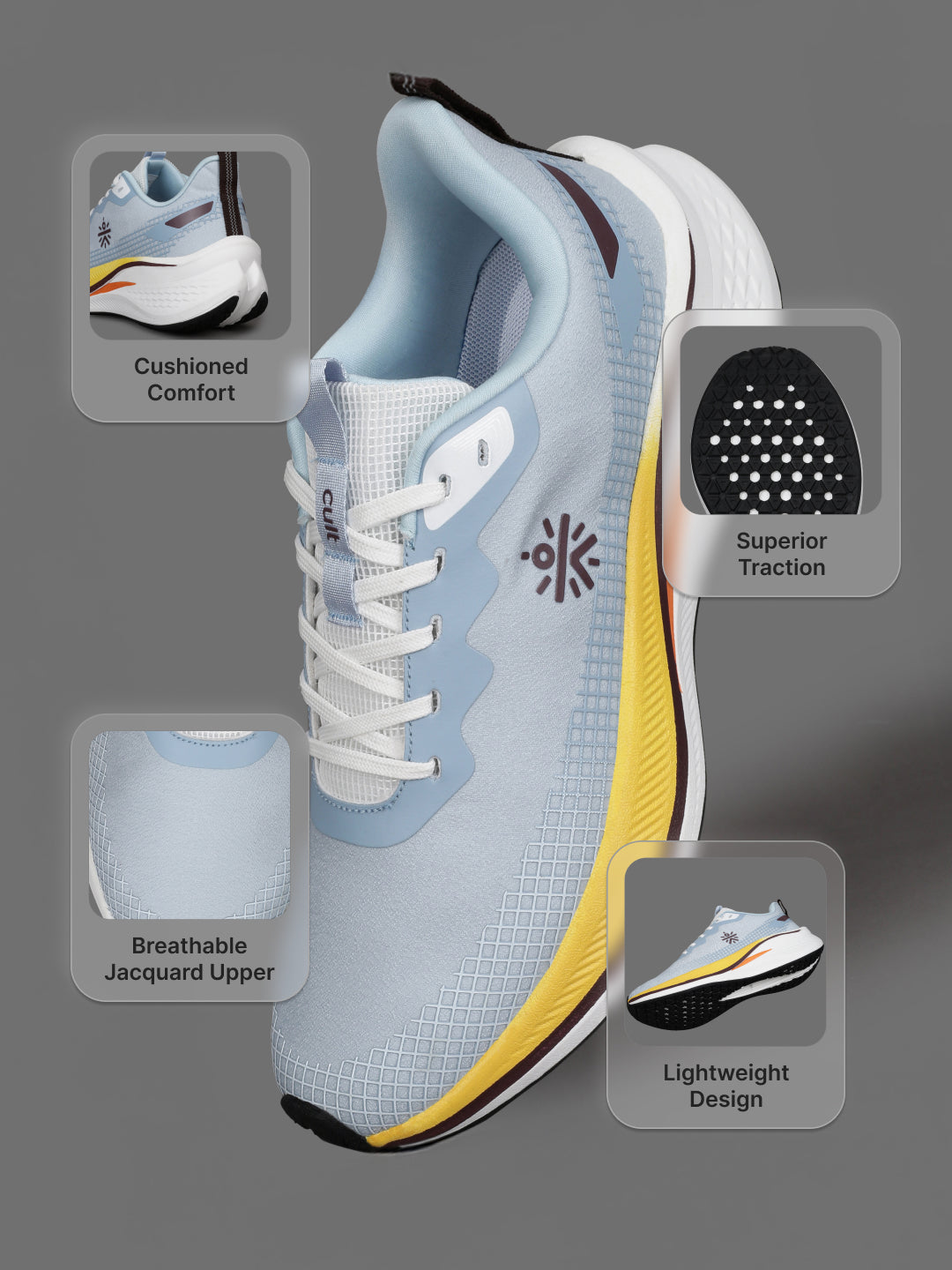 cult Men's Zephyr Running Shoes - Blue